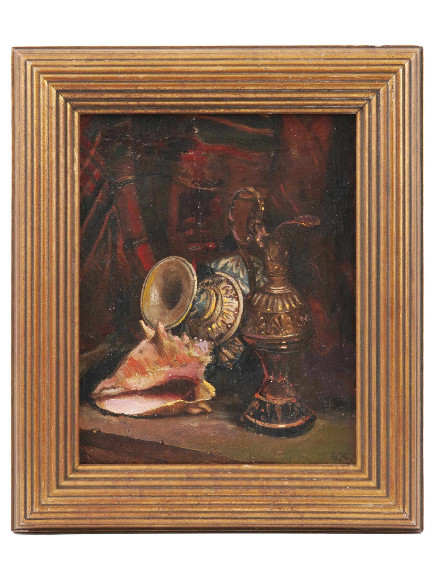 EARLY 20TH CENTURY STILL LIFE OIL PAINTING SIGNED PIC-0