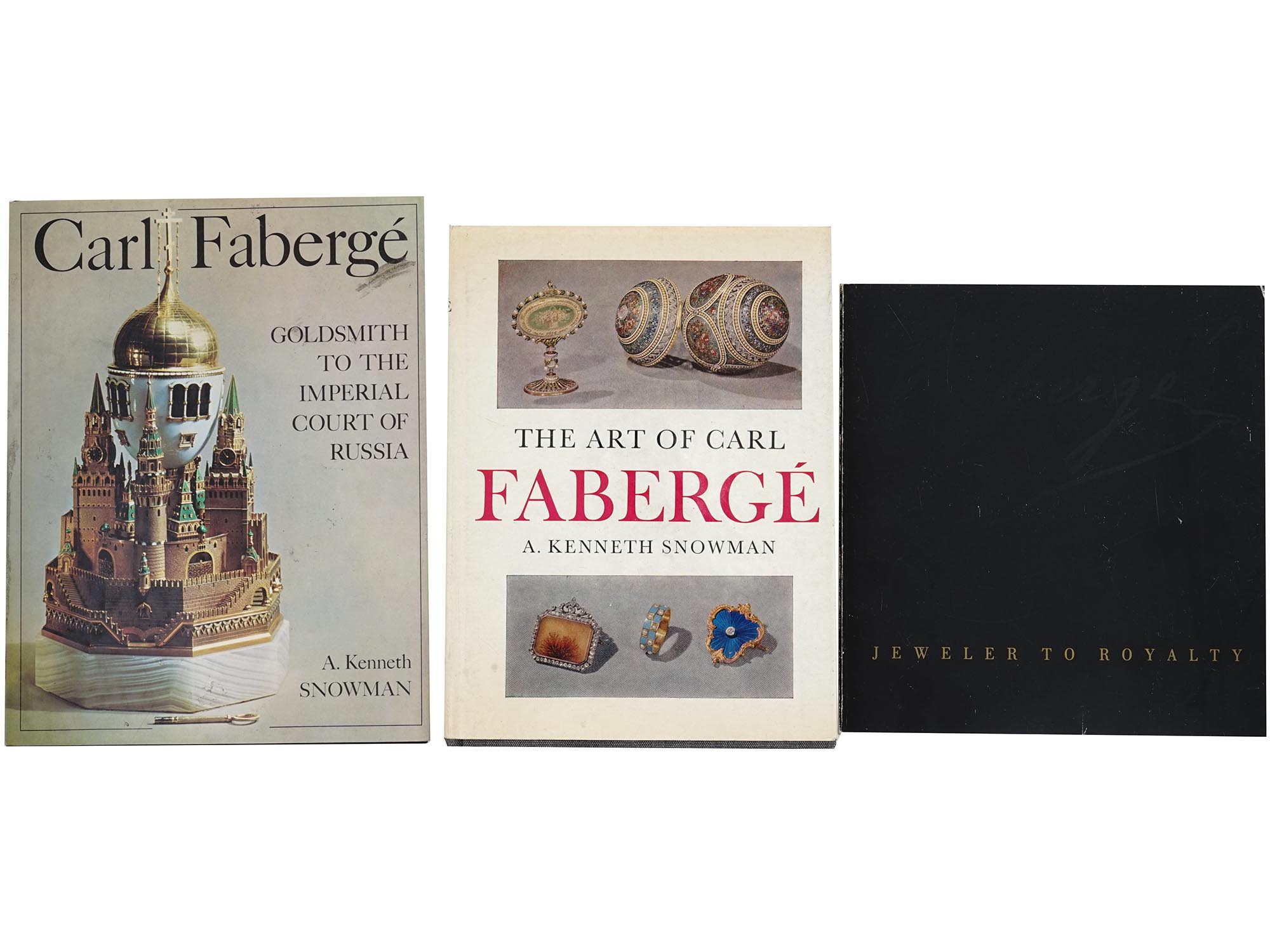 CARL FABERGE JEWELRY BOOKS BY A. KENNETH SNOWMAN PIC-0