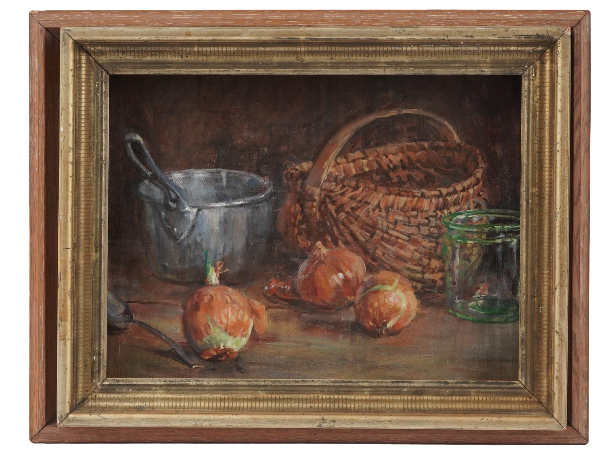 VINTAGE SIGNED OIL ON CANVAS STILL LIFE PAINTING PIC-0