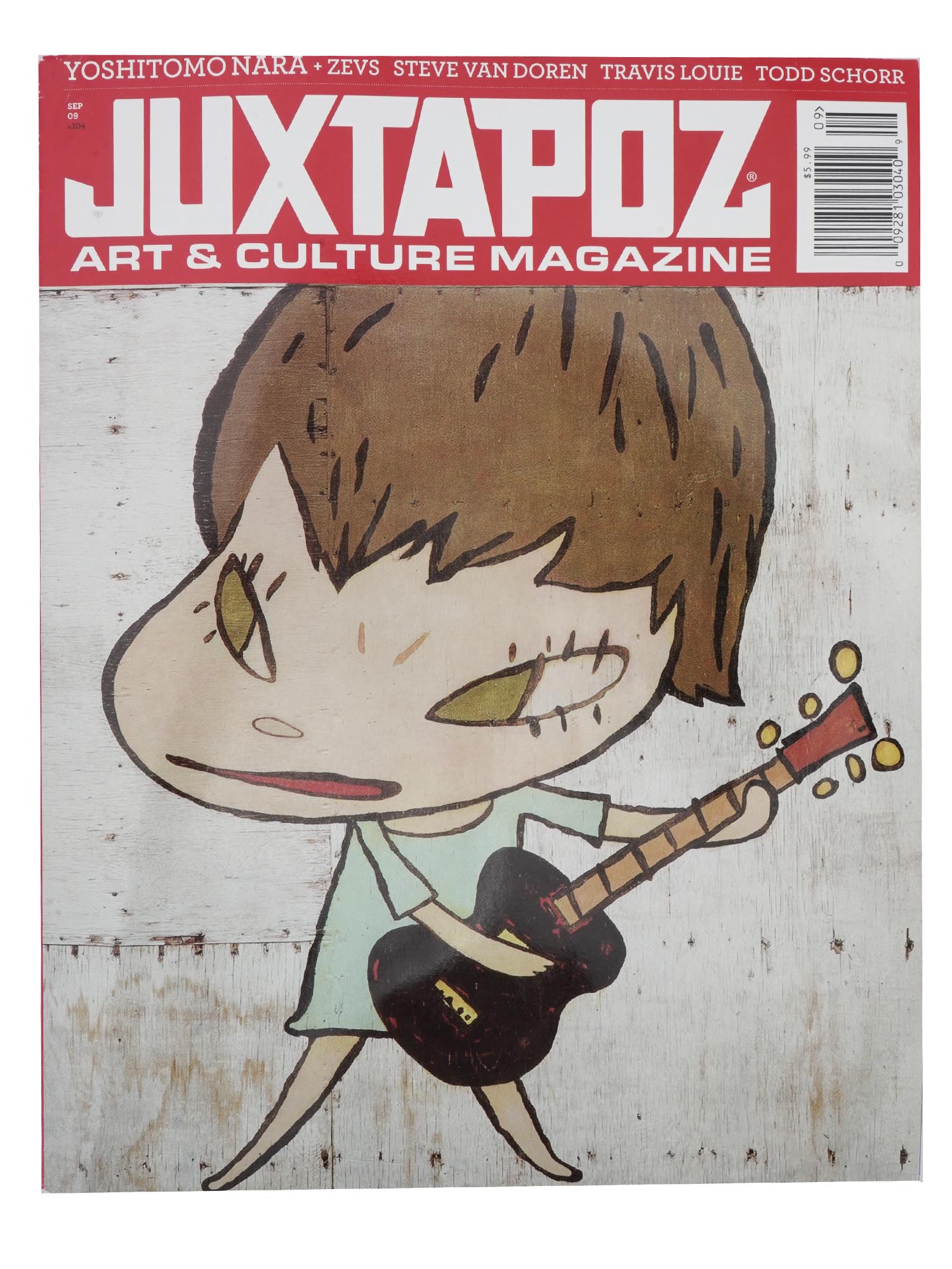 JUXTAPOZ MAGAZINE PAINTING SIGNED YOSHIMOTO NARA PIC-1