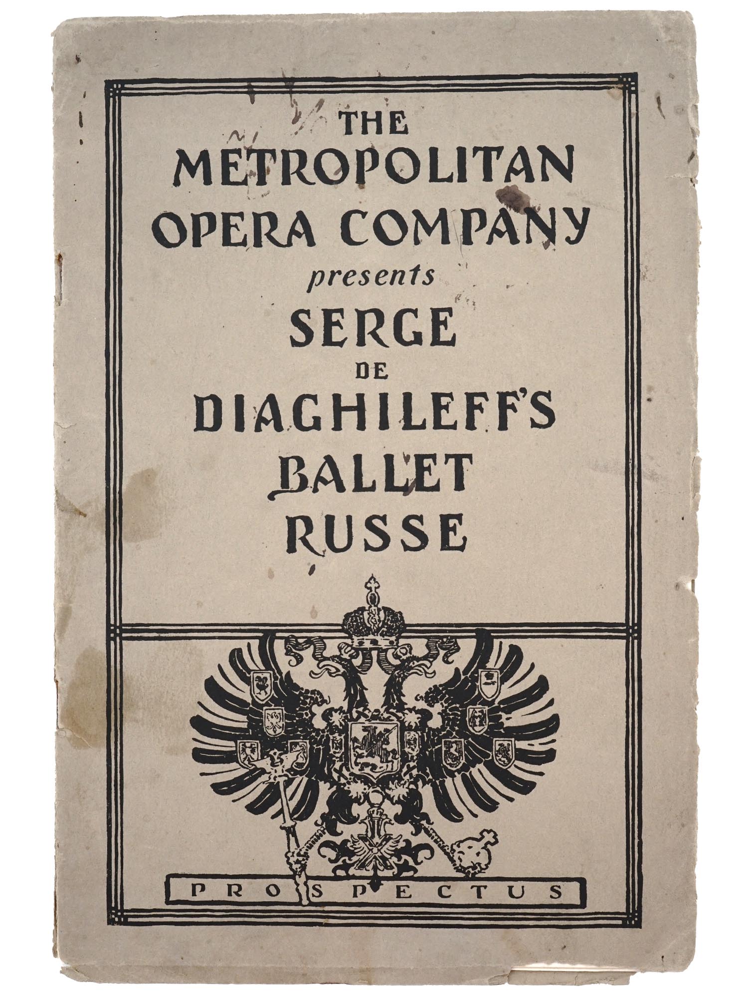 1916 BALLET RUSSE AMERICAN TOUR MET OPERA BOOKLET PIC-1