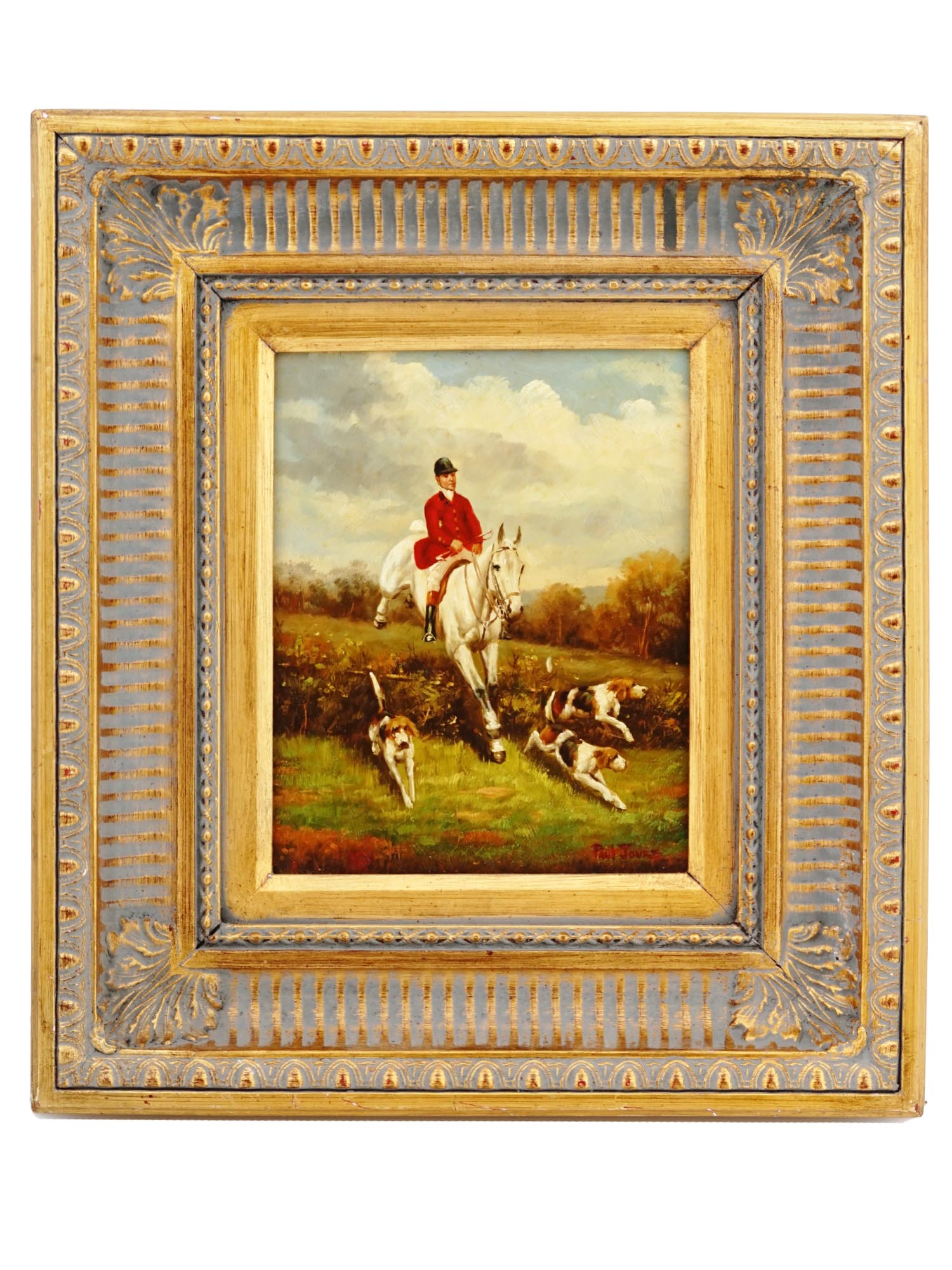 BRITISH HUNTING SCENE PAINTING BY PAUL JONES PIC-0