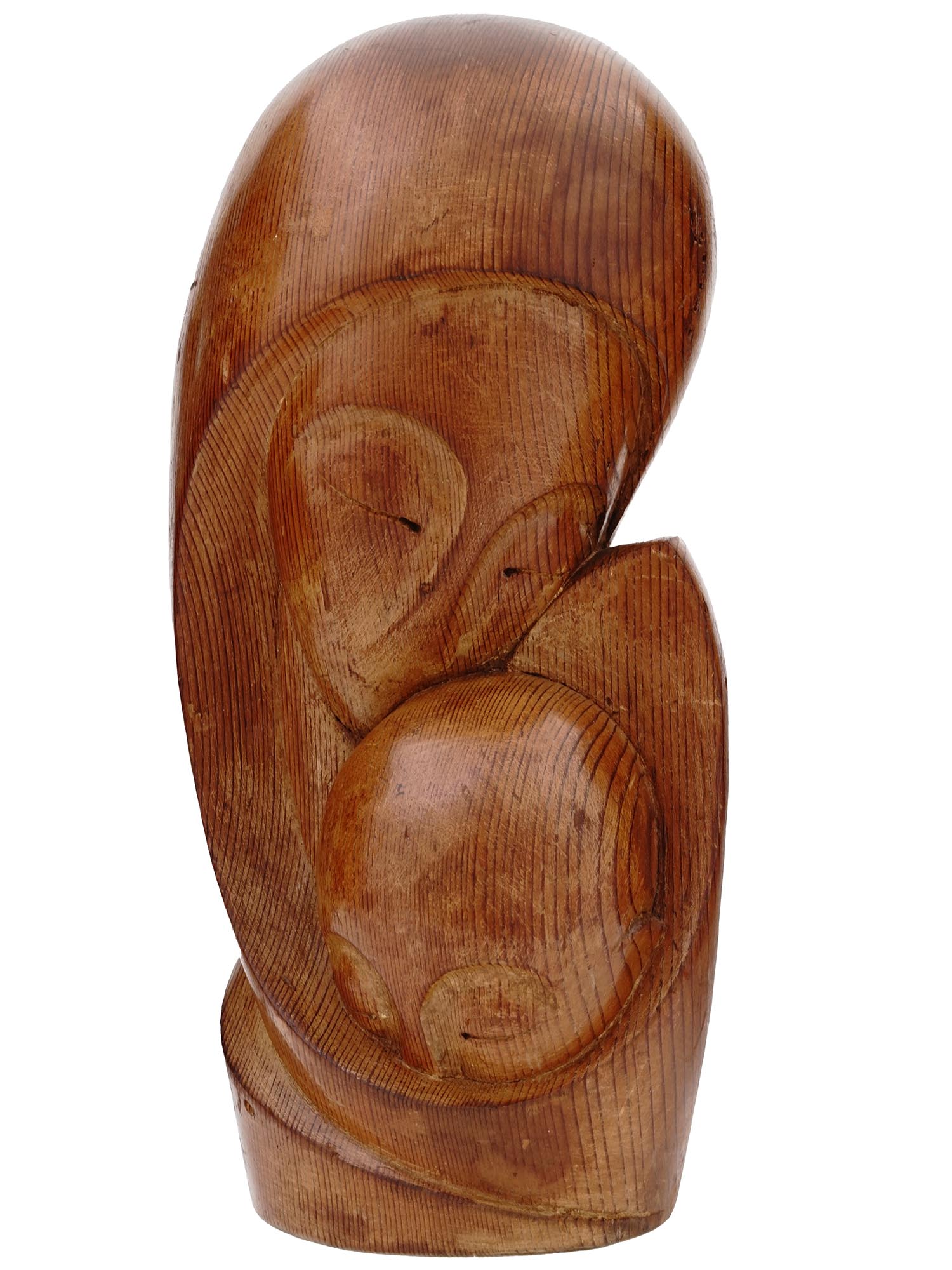 SCULPTURE MOTHER AND CHILD AFTER BRANCUSI SIGNED PIC-1