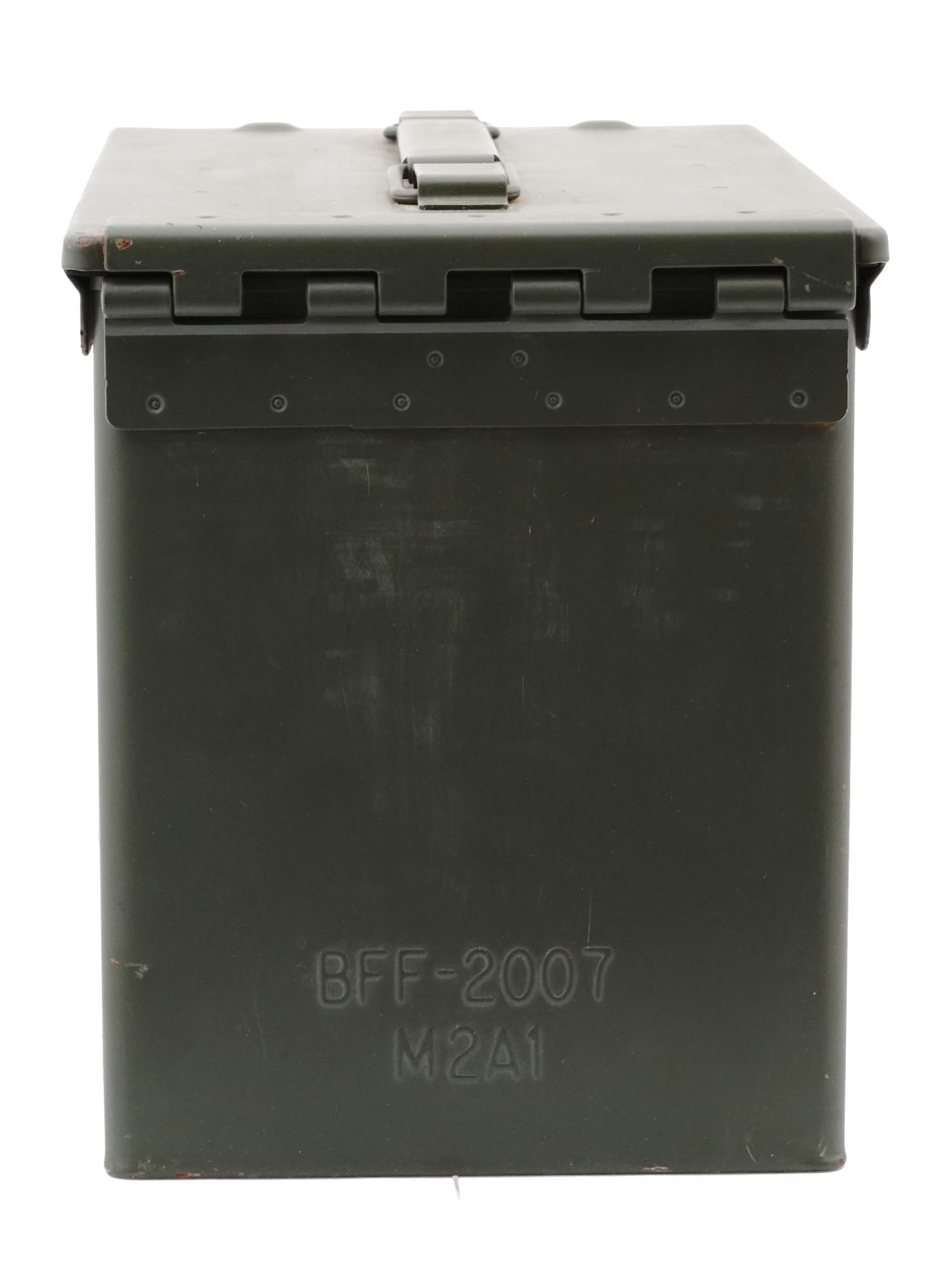 US VIETNAM ERA MILITARY METAL AMMO CONTAINER BOX PIC-2