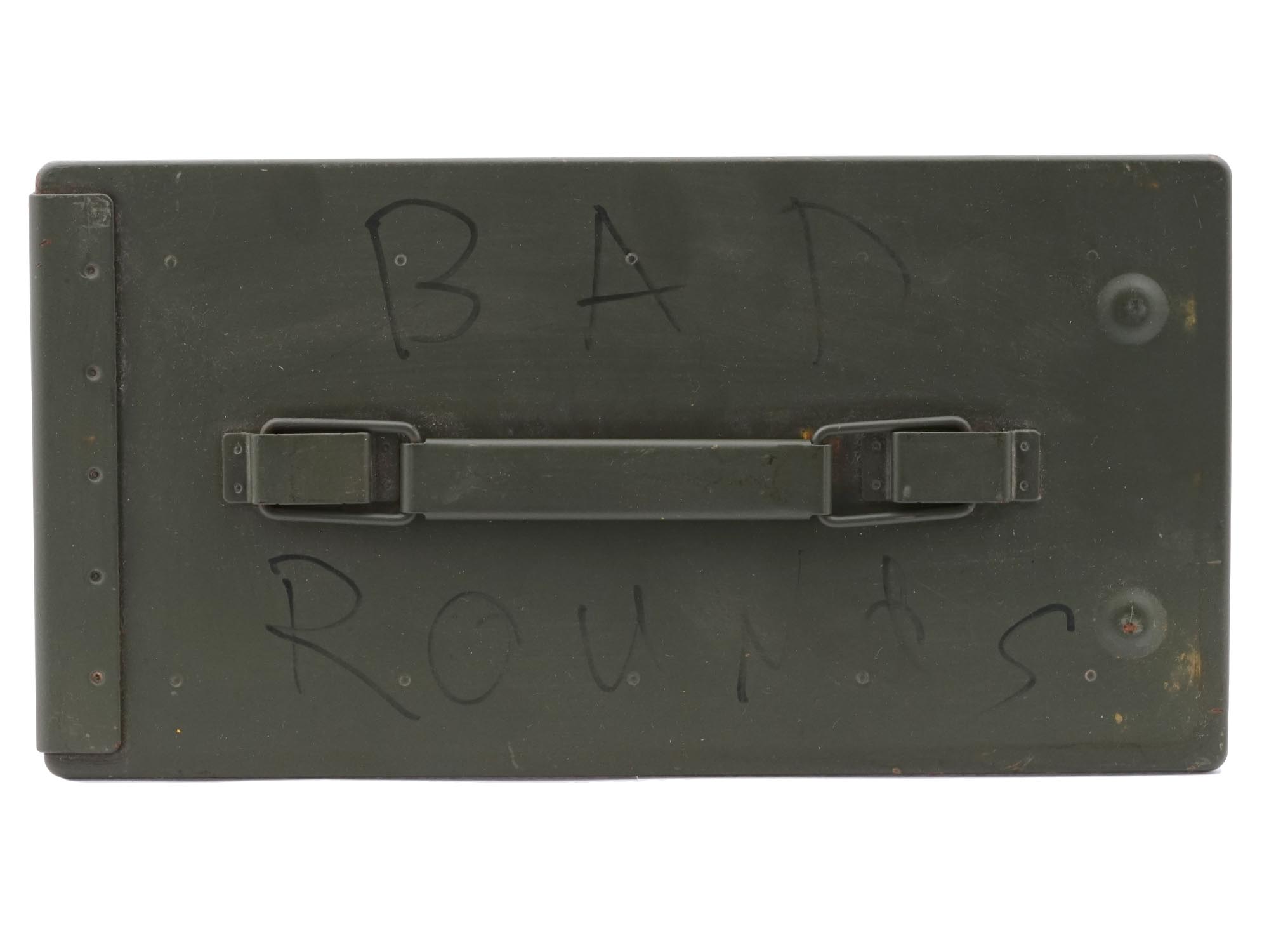 US VIETNAM ERA MILITARY METAL AMMO CONTAINER BOX PIC-5