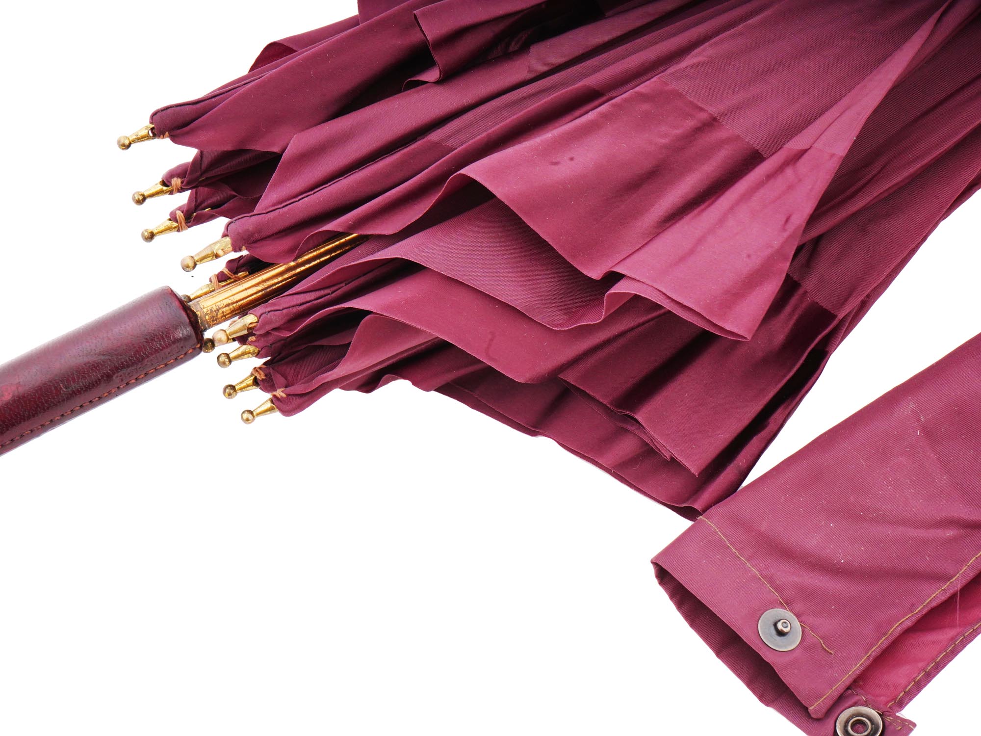 VINTAGE HERMES FUCHSIA SHADE STRAIGHT UMBRELLA PIC-3