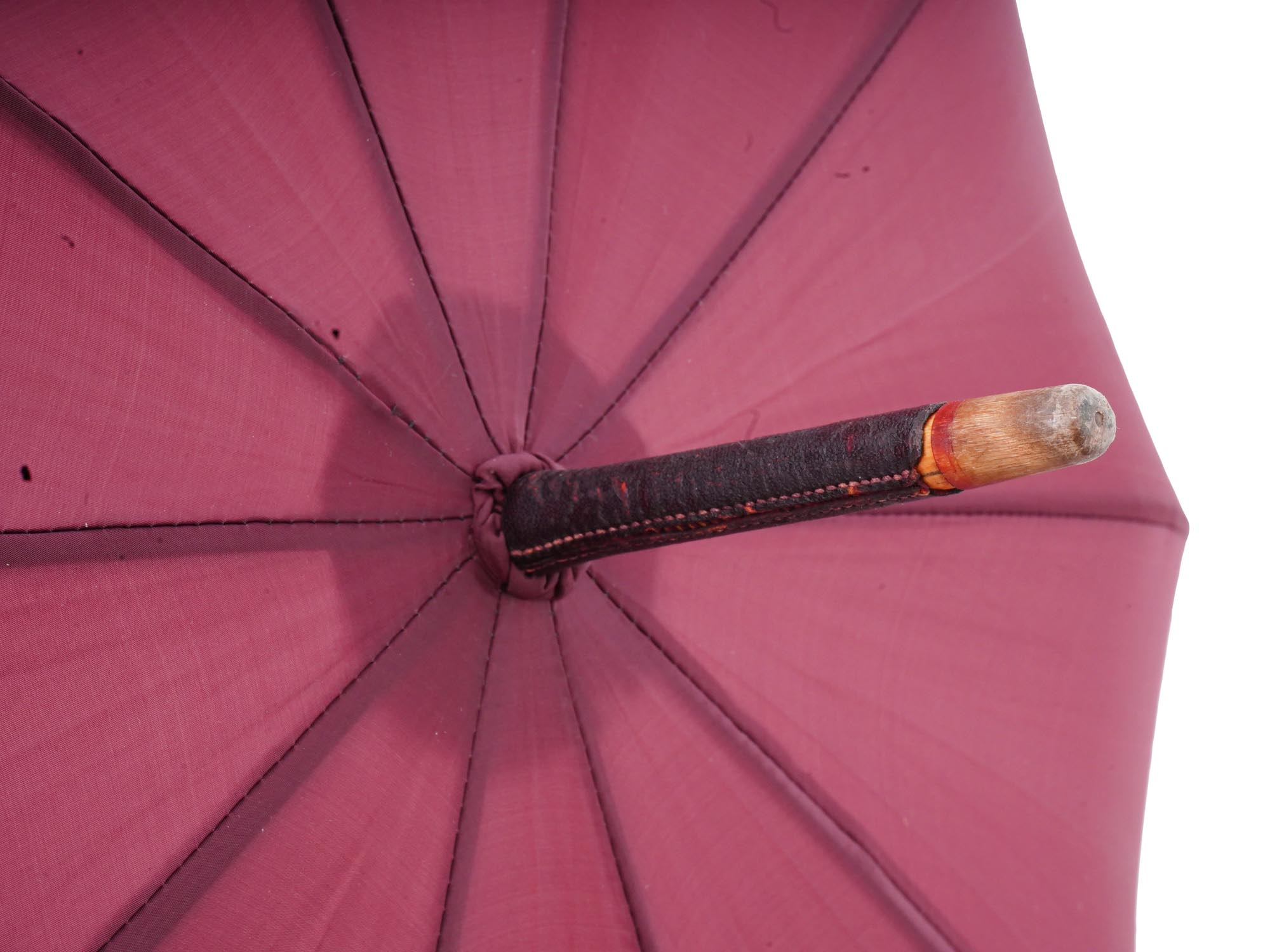 VINTAGE HERMES FUCHSIA SHADE STRAIGHT UMBRELLA PIC-7