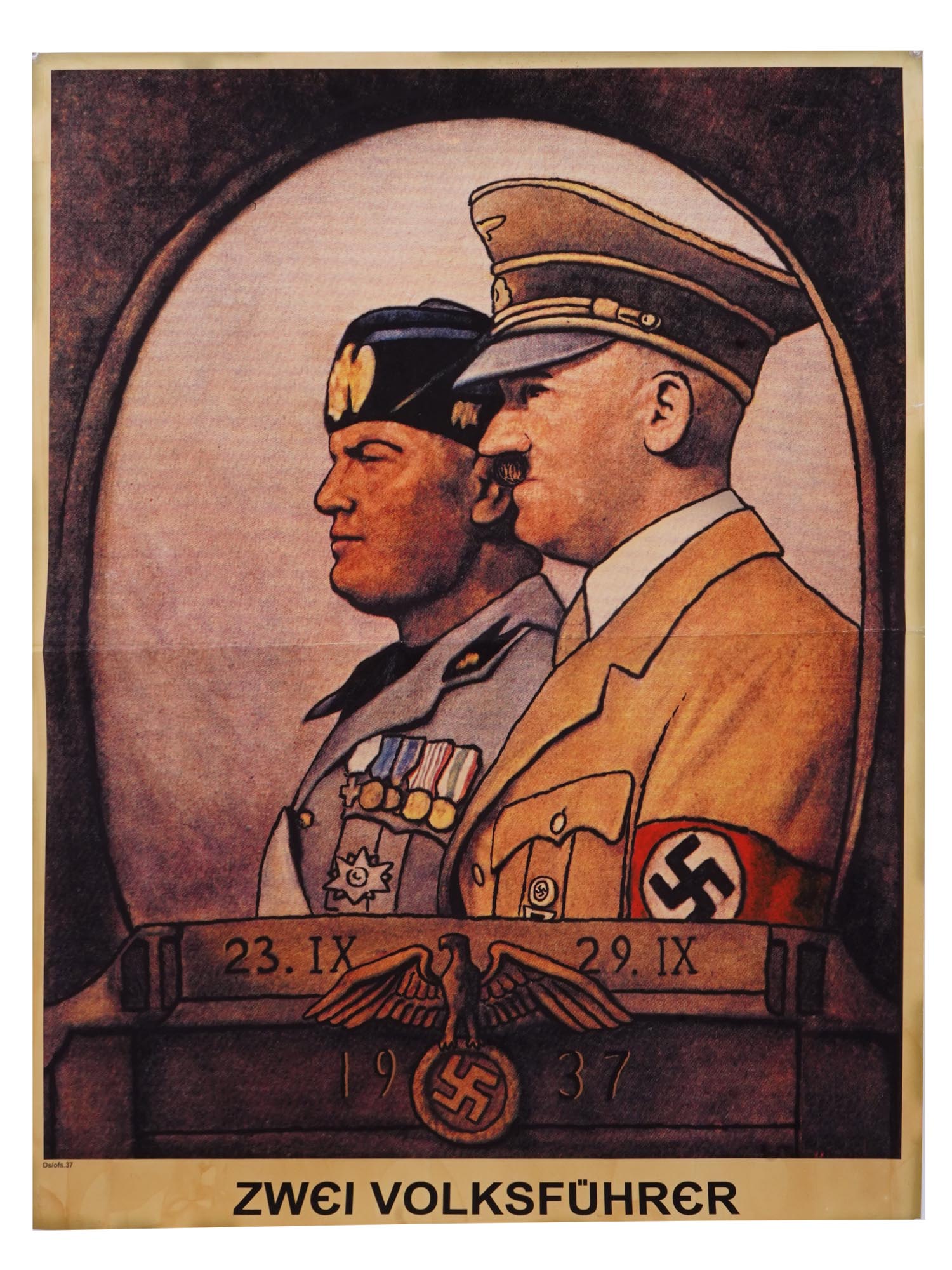 WWII NAZI GERMAN ADOLF HITLER PROPAGANDA POSTER PIC-0