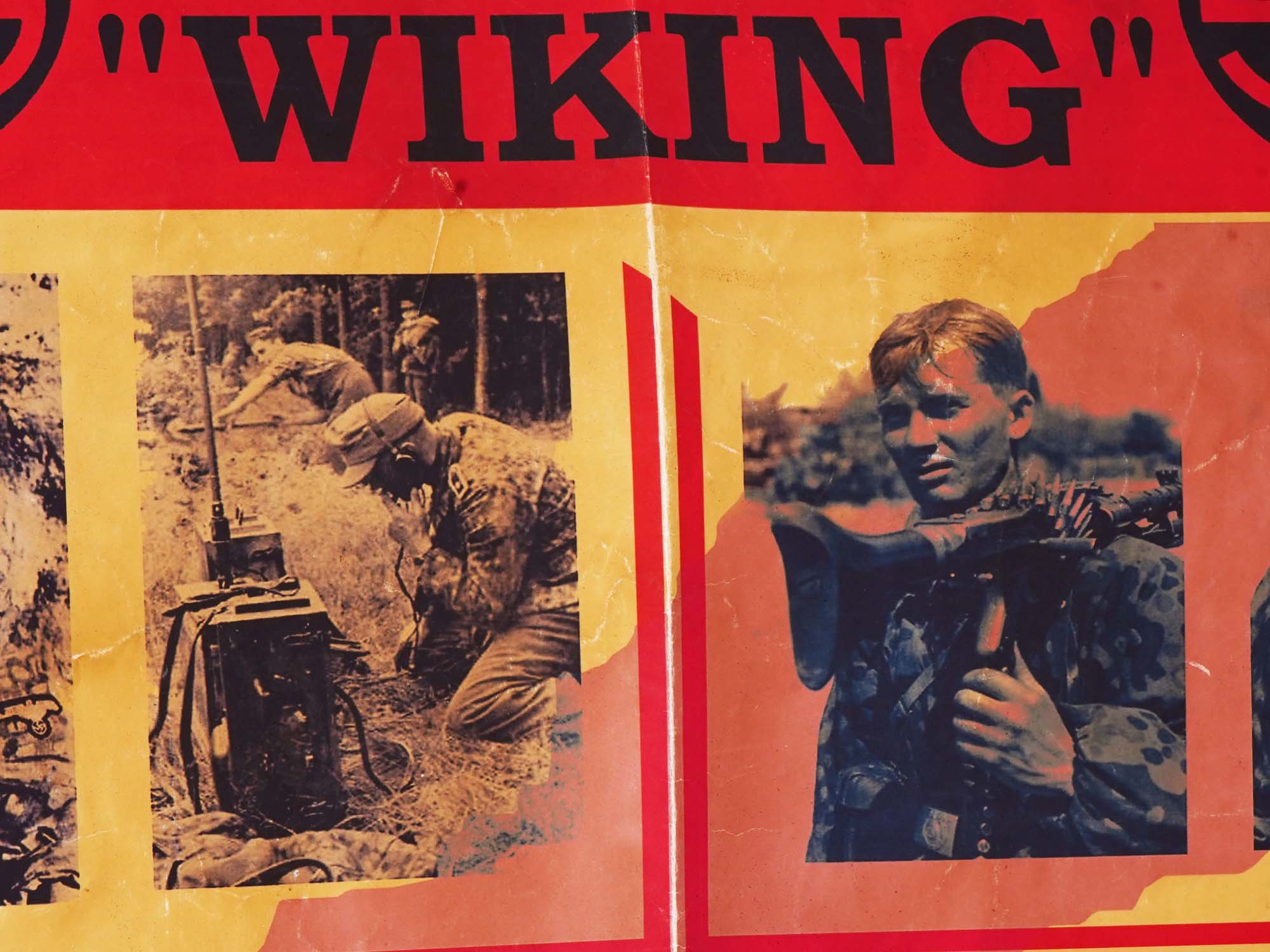 WWII NAZI GERMAN PANZER WIKING PROPAGANDA POSTER PIC-2