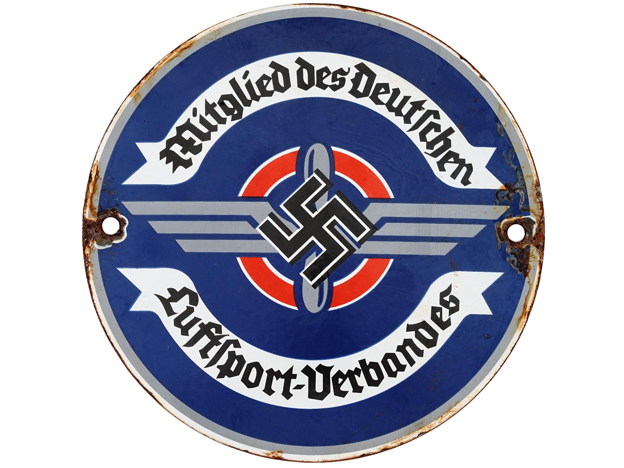 WWII GERMAN NSDAP AIR SPORTS ASSOCIATION SIGN PIC-0