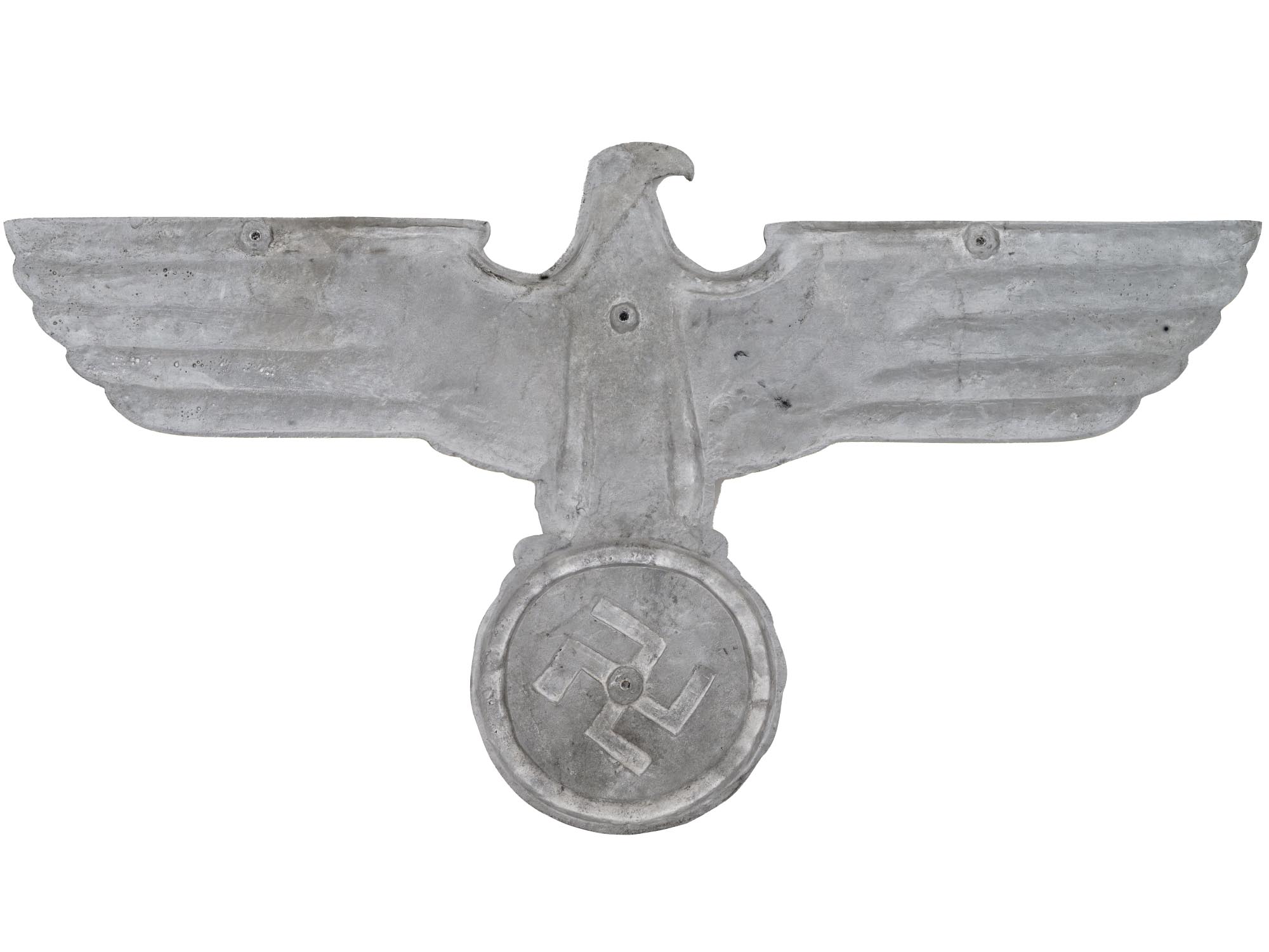 WWII NAZI GERMAN REICHSADLER EAGLE RAILWAY PLATE PIC-1