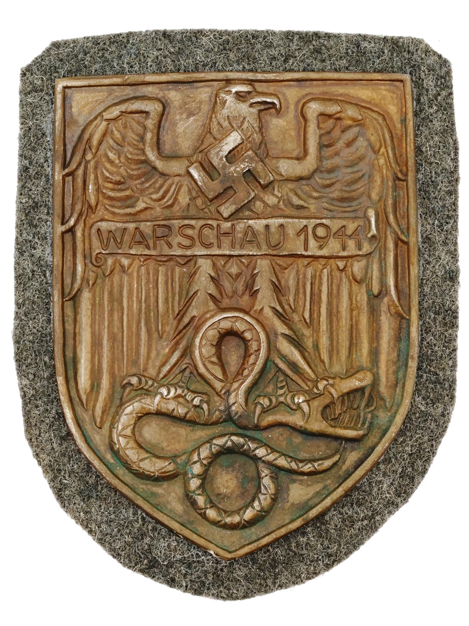 WWII NAZI GERMAN WARSAW AND NSKK BRESLAU SHIELDS PIC-3