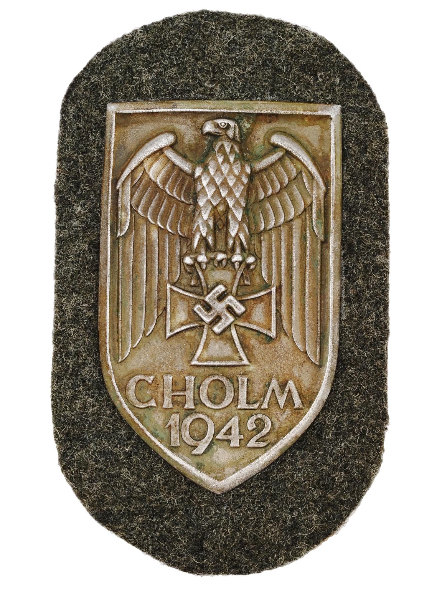 WWII GERMAN MILITARY CHOLM AND LAPLAND SHIELDS PIC-3