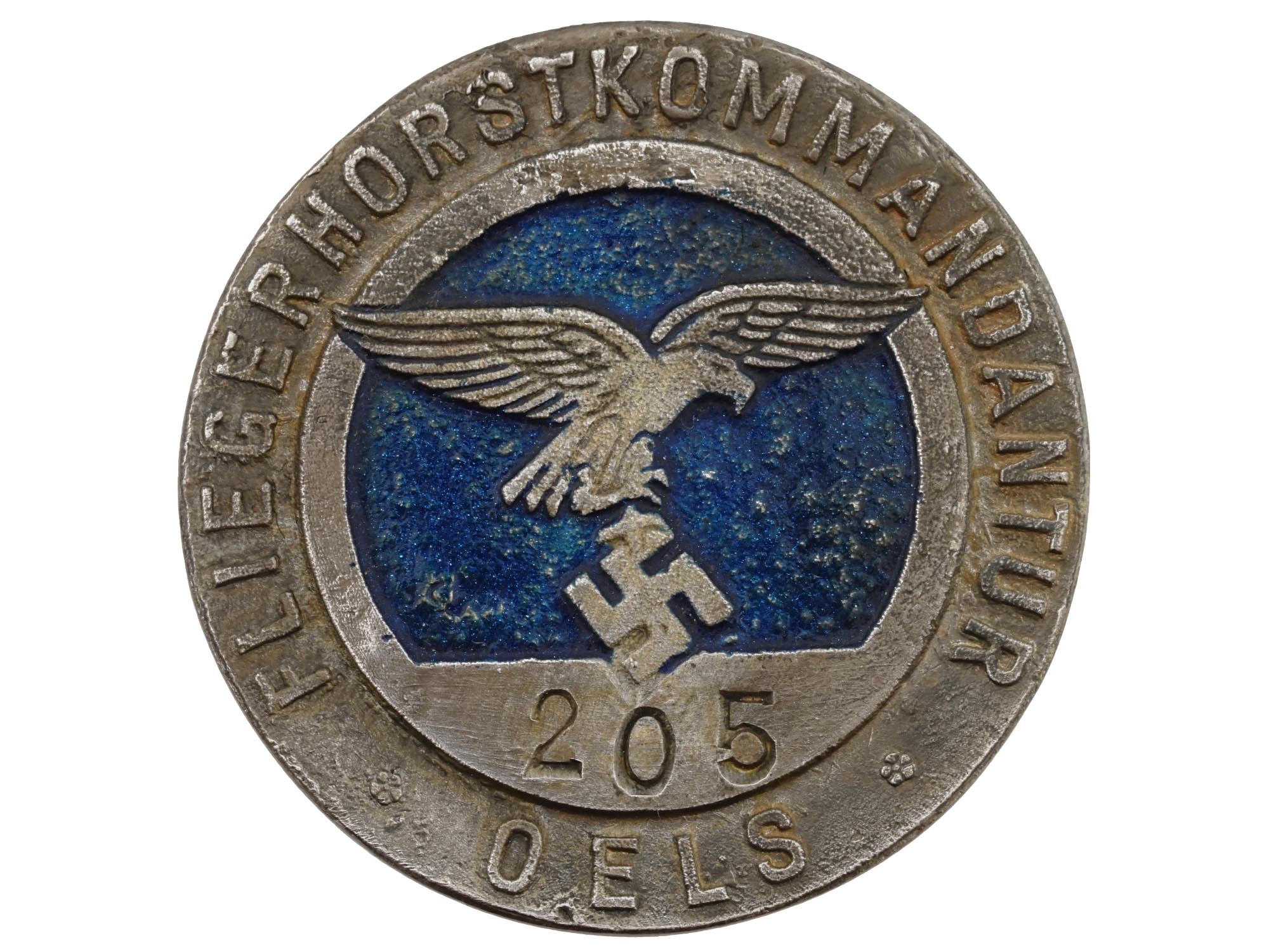 WWII NAZI GERMAN AIR BASE COMMAND EMPLOYEE BADGE PIC-0