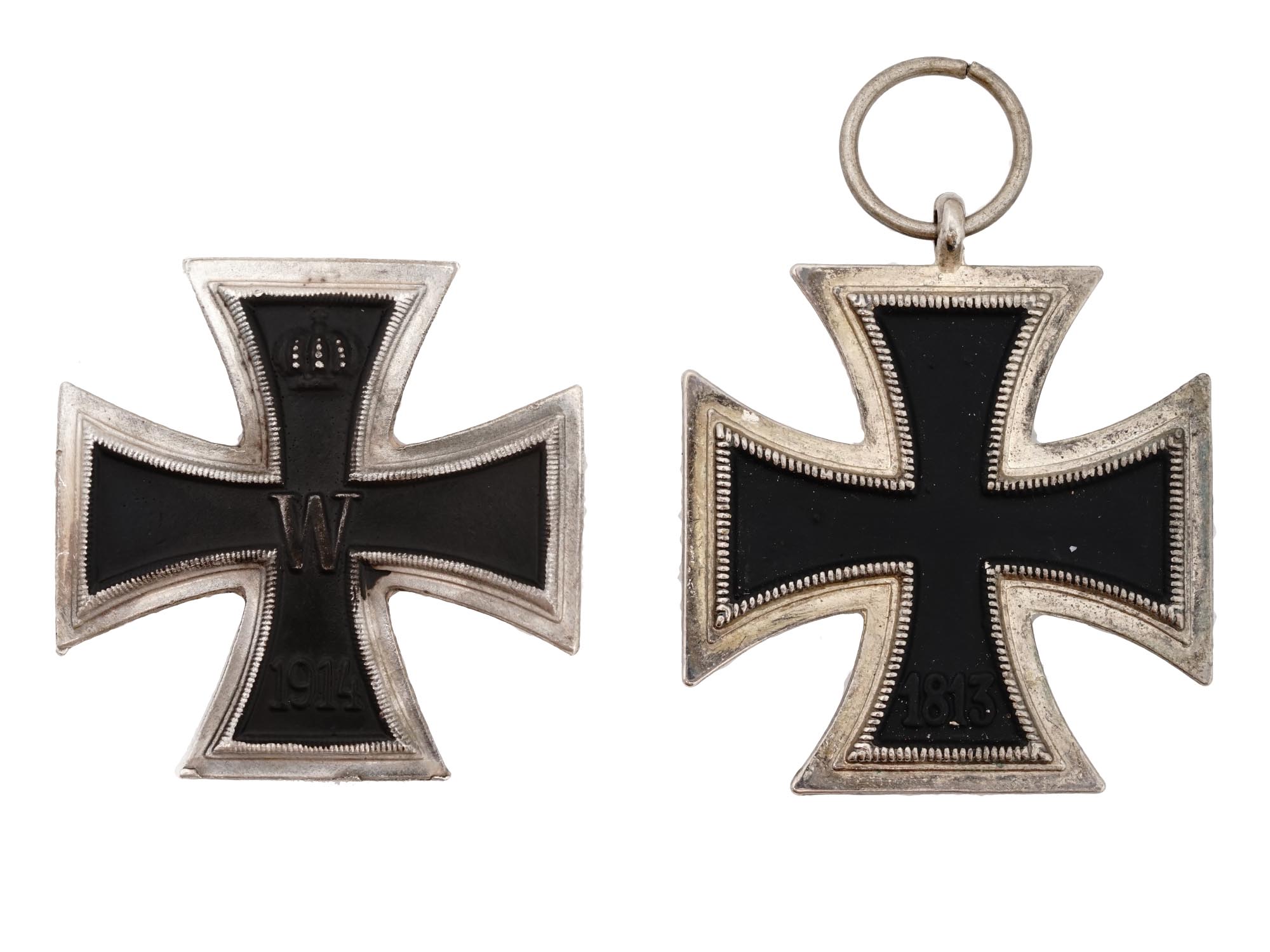 WWI AND WWII NAZI GERMAN GRAND IRON CROSSES SET PIC-2