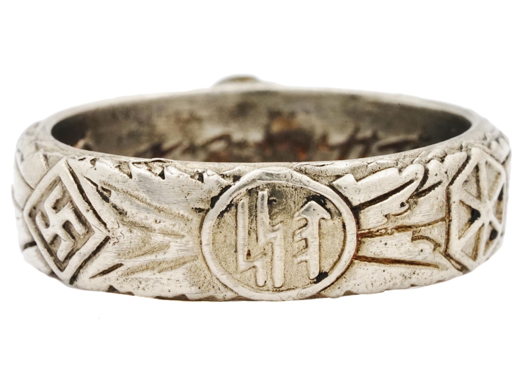 WWII GERMAN THIRD REICH SS HIMMLER HONOR RING PIC-4