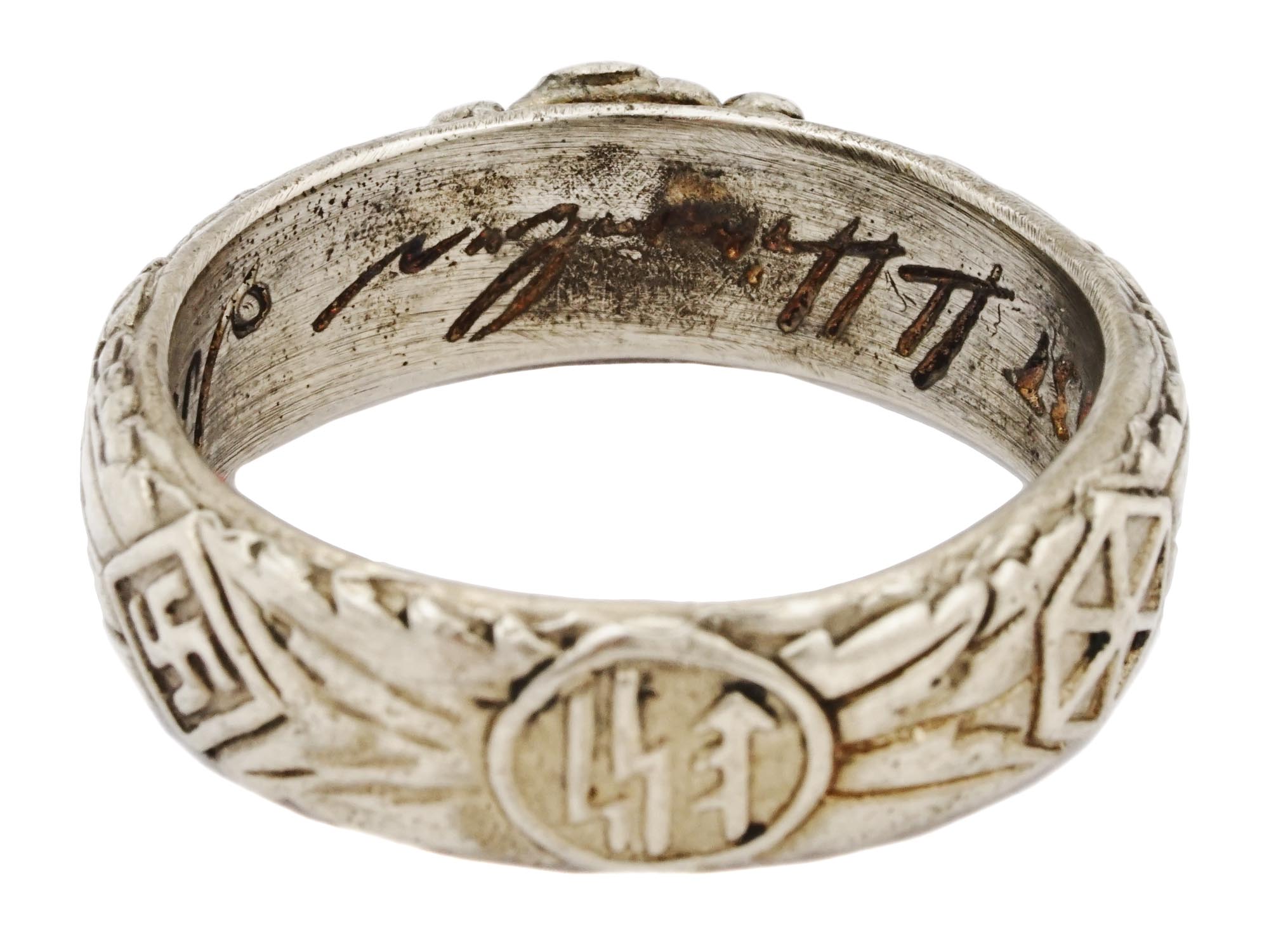 WWII GERMAN THIRD REICH SS HIMMLER HONOR RING PIC-6