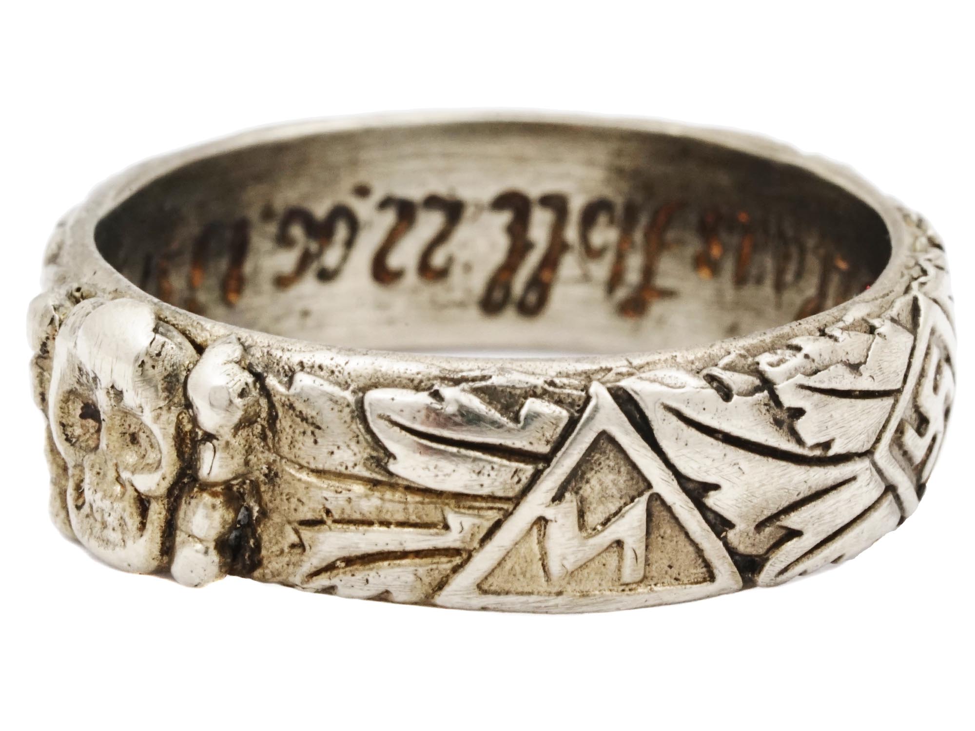 WWII GERMAN THIRD REICH SS HIMMLER HONOR RING PIC-2