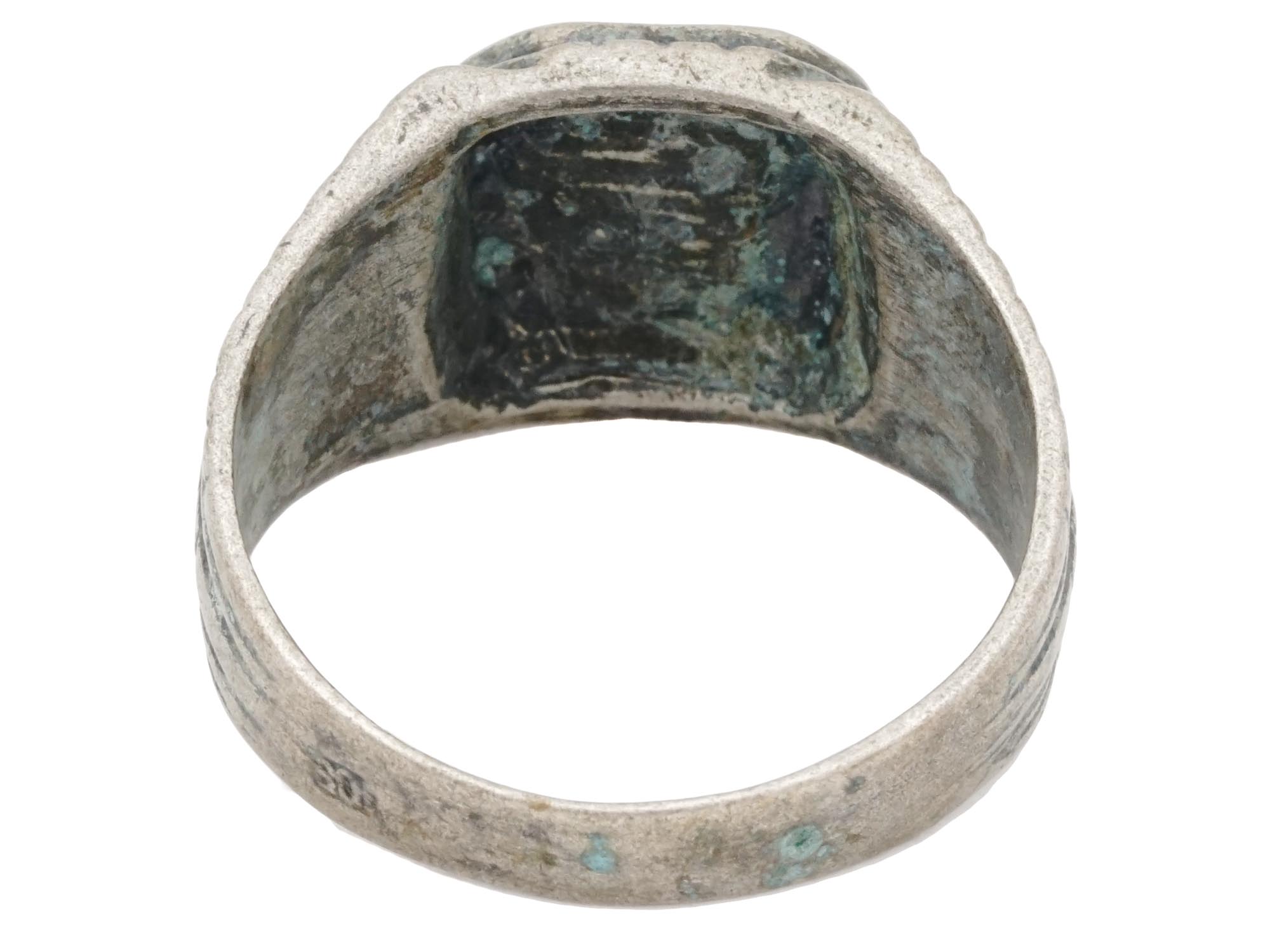 WWII GERMAN WAFFEN SS PANZER WIKING SILVER RING PIC-5