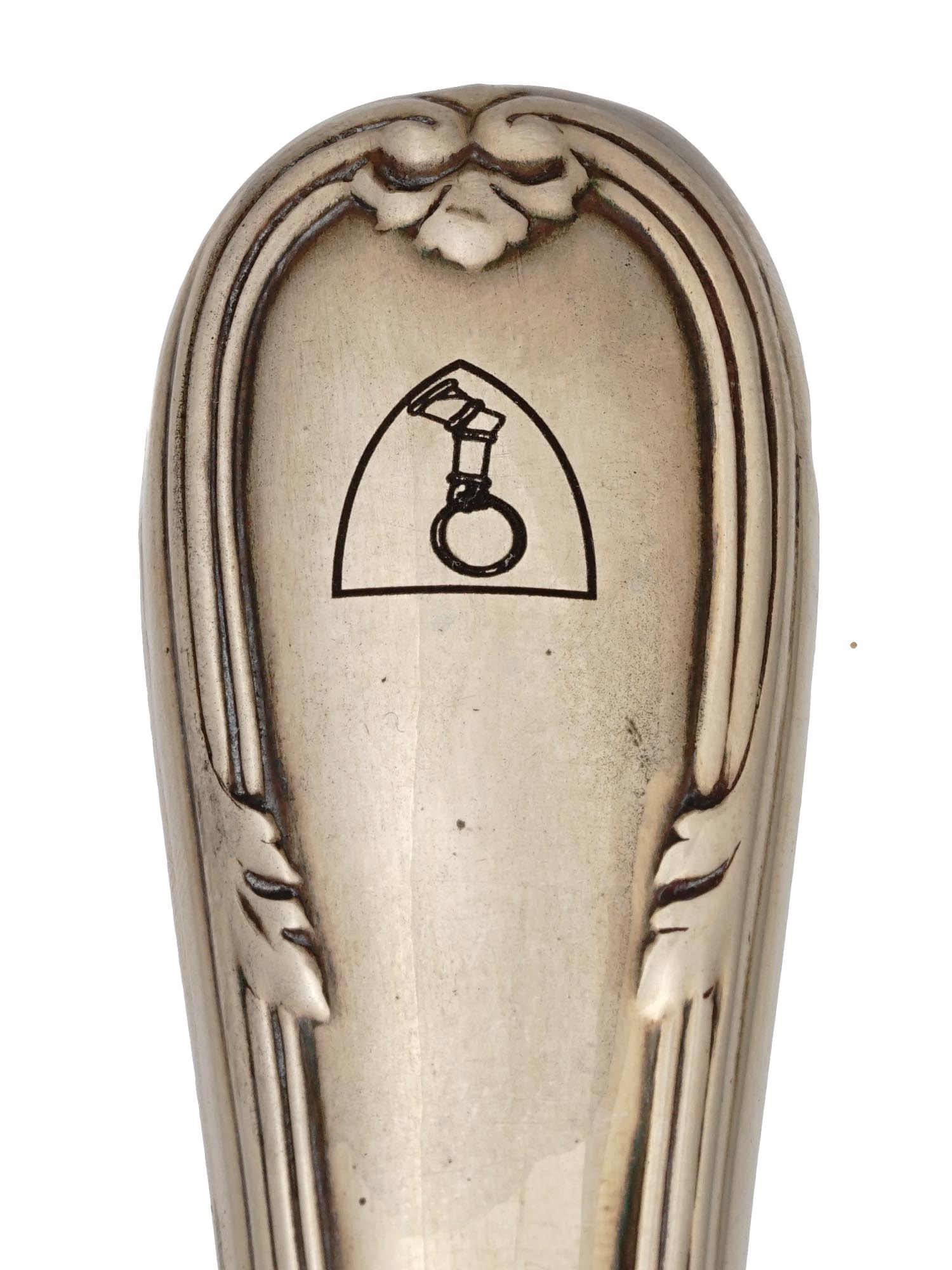 NAZI GERMAN SILVER GOERING CARVING SET IN BOX PIC-4