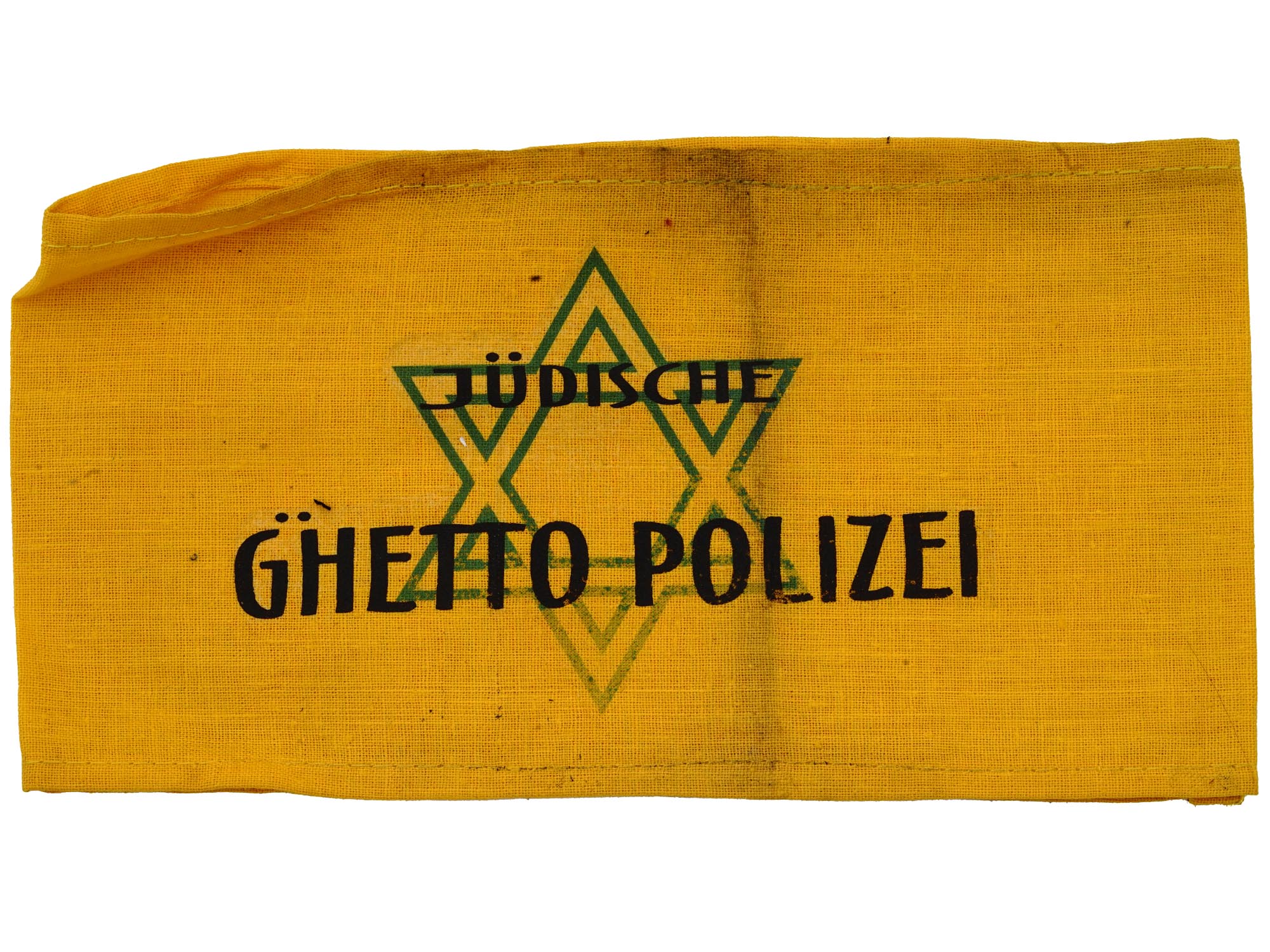 WWII HOLOCAUST JEWISH GHETTO POLICE STRIPES 3 PCS PIC-2
