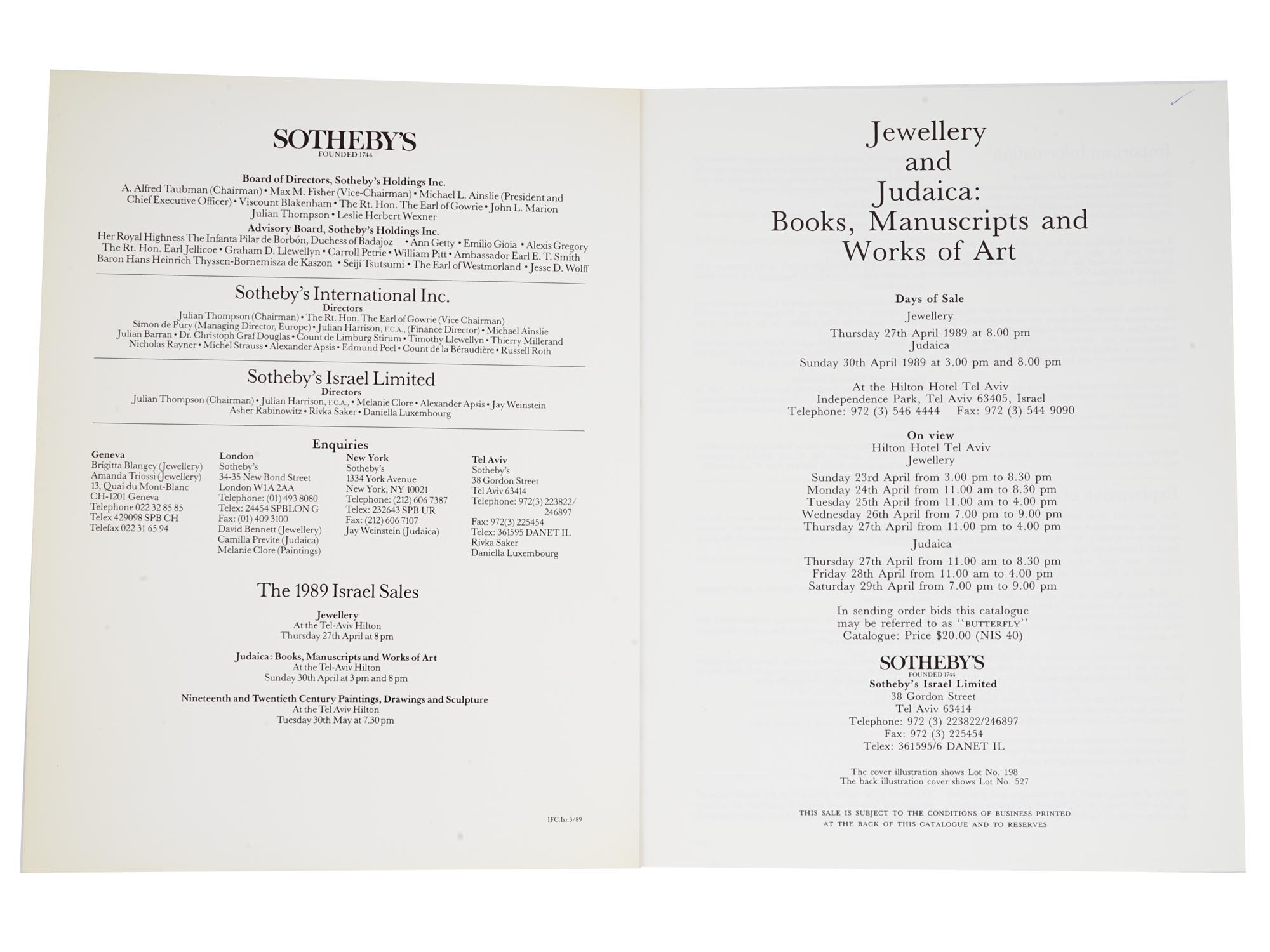 ANTIQUE JUDAICA AUCTION CATALOGS BY SOTHEBY'S OR CHRISTIE'S PIC-7