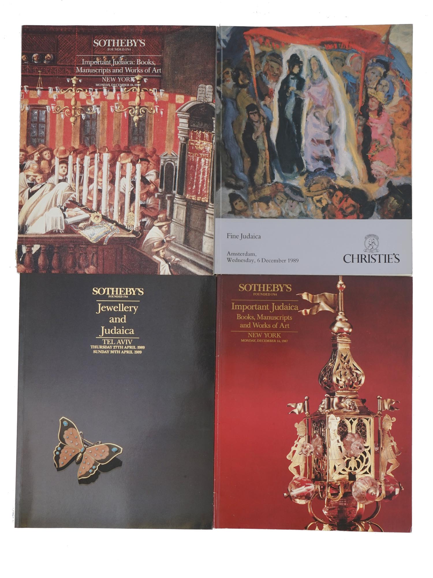 ANTIQUE JUDAICA AUCTION CATALOGS BY SOTHEBY'S OR CHRISTIE'S PIC-0