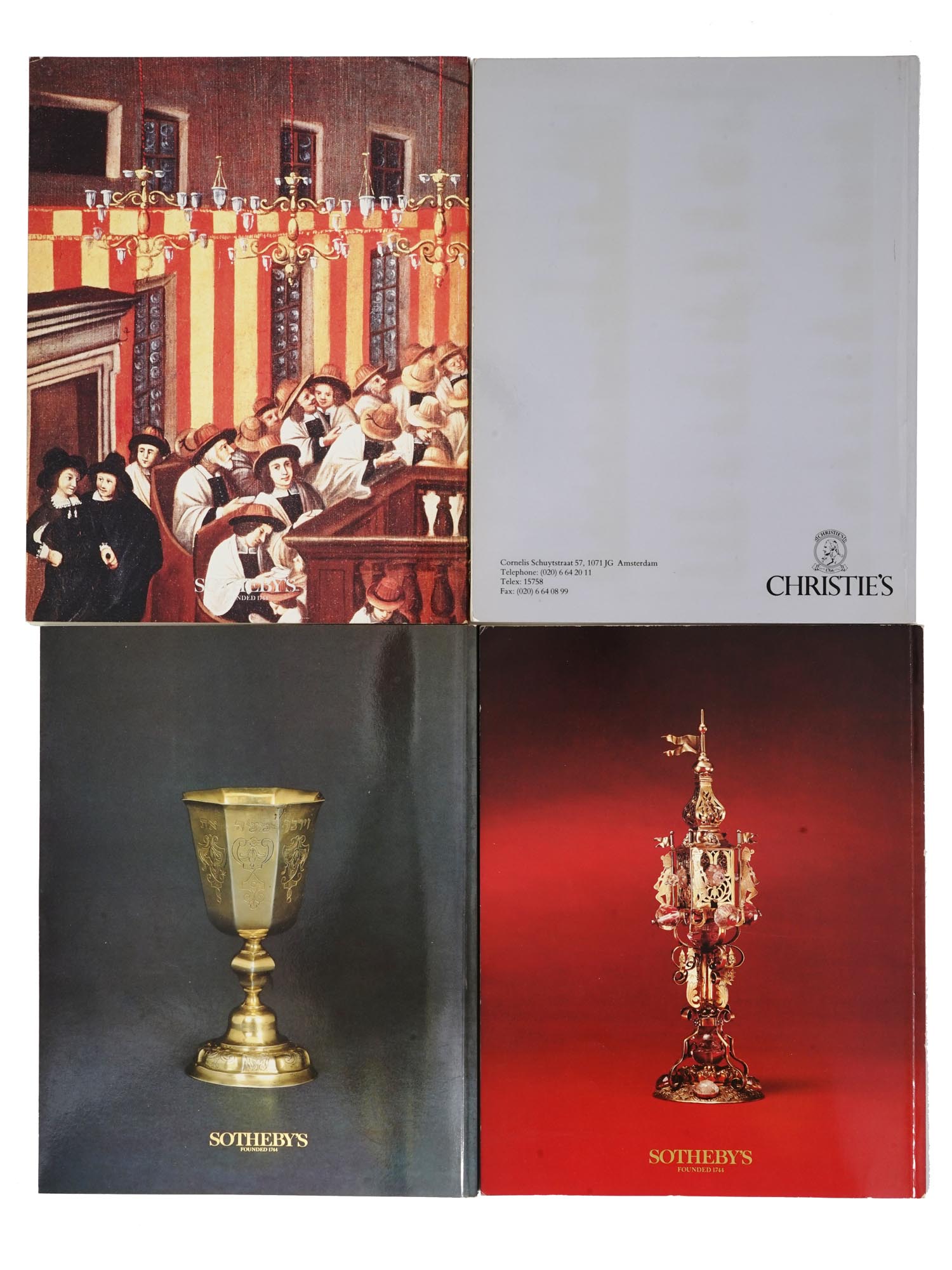 ANTIQUE JUDAICA AUCTION CATALOGS BY SOTHEBY'S OR CHRISTIE'S PIC-1