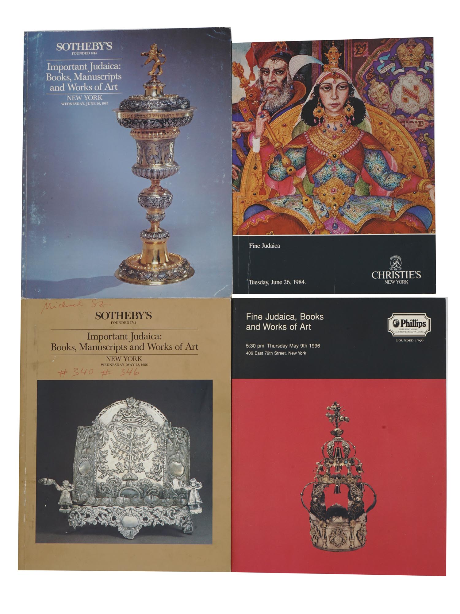 ANTIQUE JUDAICA AUCTION CATALOGS BY SOTHEBY'S OR CHRISTIE'S PIC-0