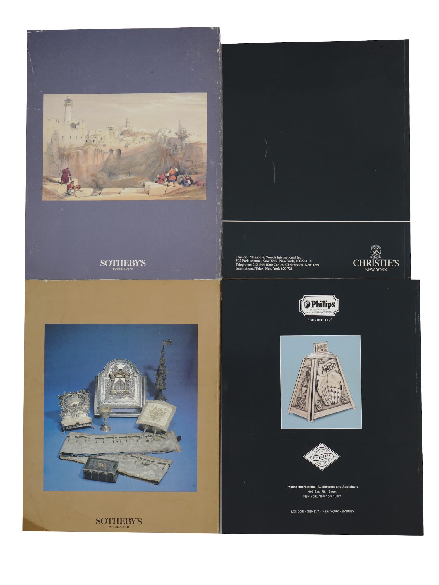 ANTIQUE JUDAICA AUCTION CATALOGS BY SOTHEBY'S OR CHRISTIE'S PIC-1