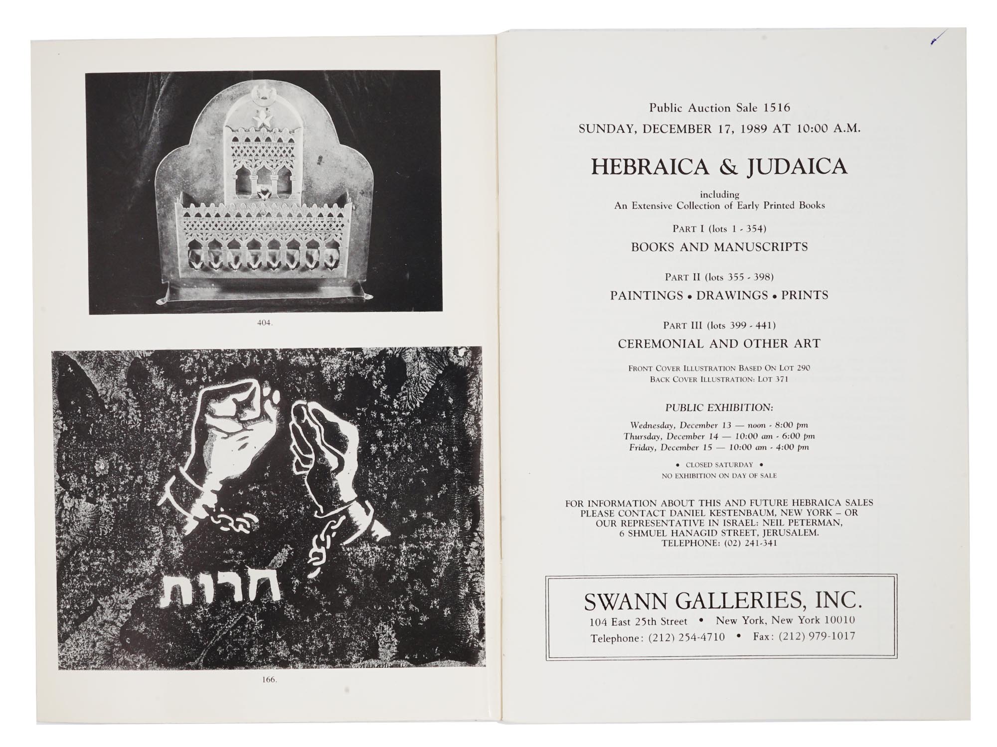 ANTIQUE JUDAICA AUCTION CATALOGS BY SOTHEBY'S OR CHRISTIE'S PIC-4