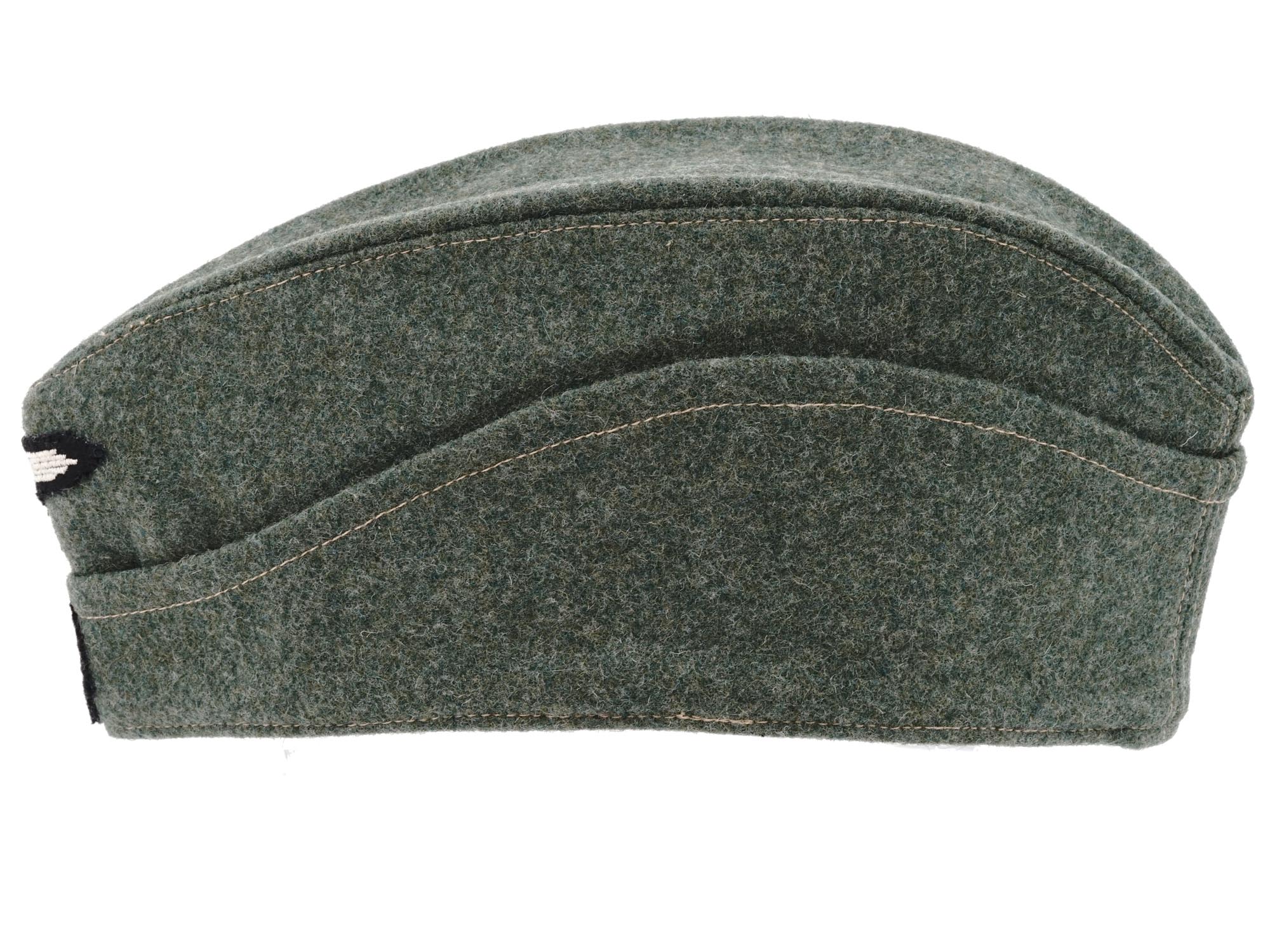 WWII NAZI GERMAN MILITARY SS TOTENKOPF FORAGE CAP PIC-2