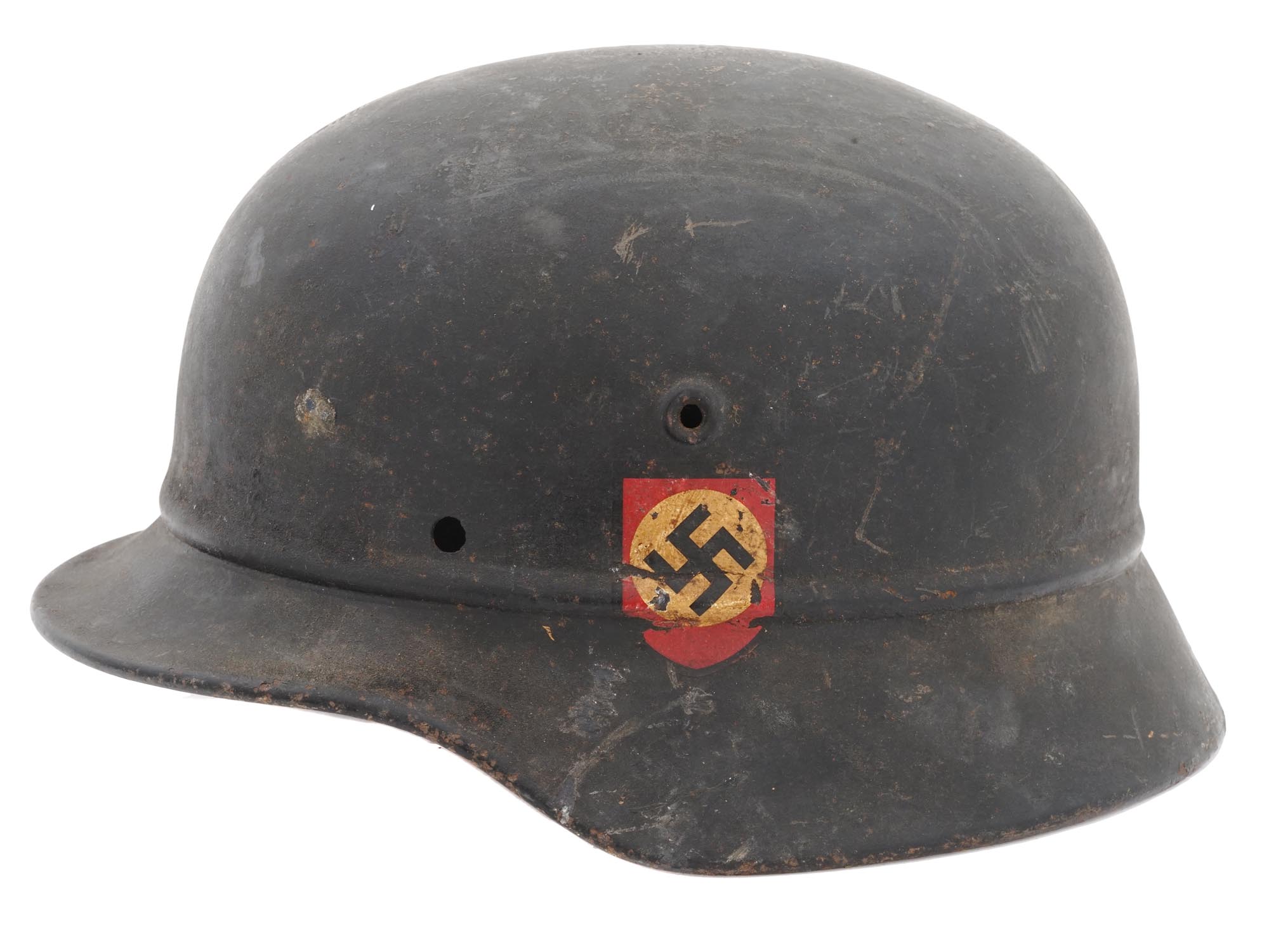 WWII NAZI GERMAN SS MILITARY HELMET STAHLHELM PIC-0