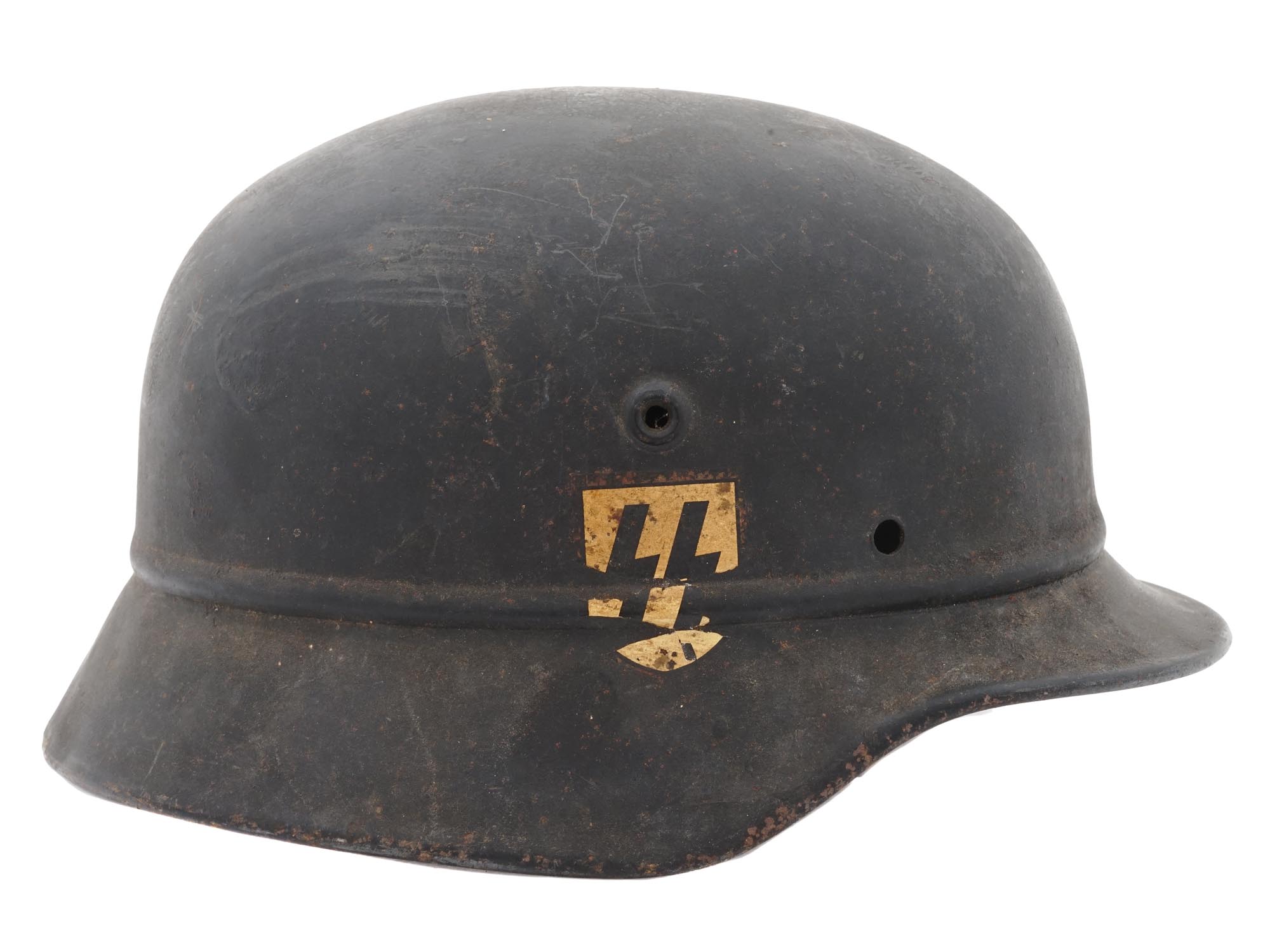 WWII NAZI GERMAN SS MILITARY HELMET STAHLHELM PIC-2