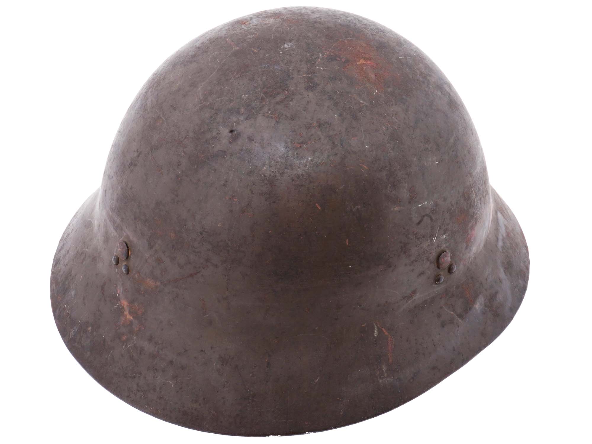 WWII JAPANESE ARMY STEEL HELMET WITH COTTON LINER PIC-0