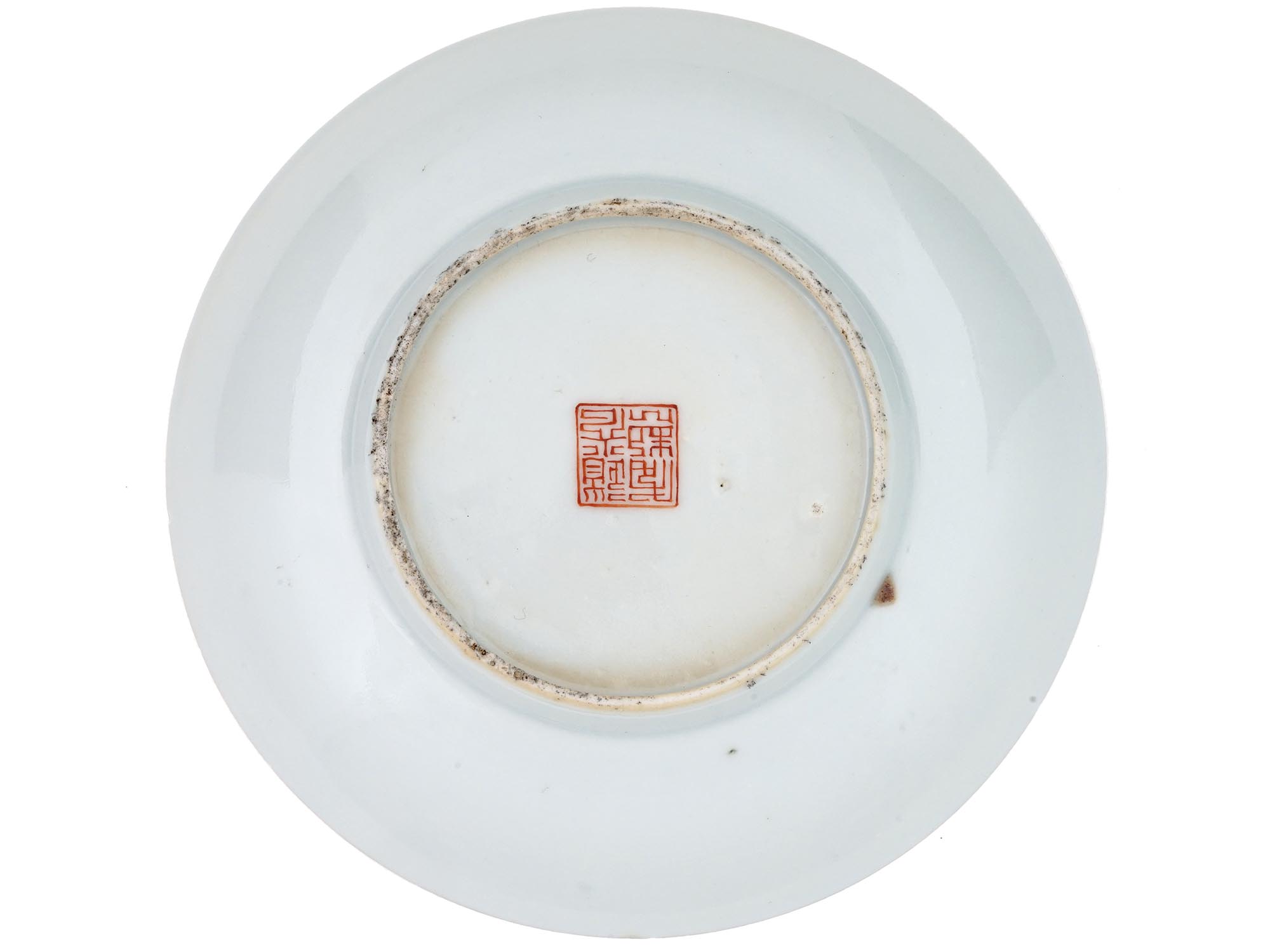 CHINESE REPUBLIC HAND PAINTED PORCELAIN SAUCER PIC-2