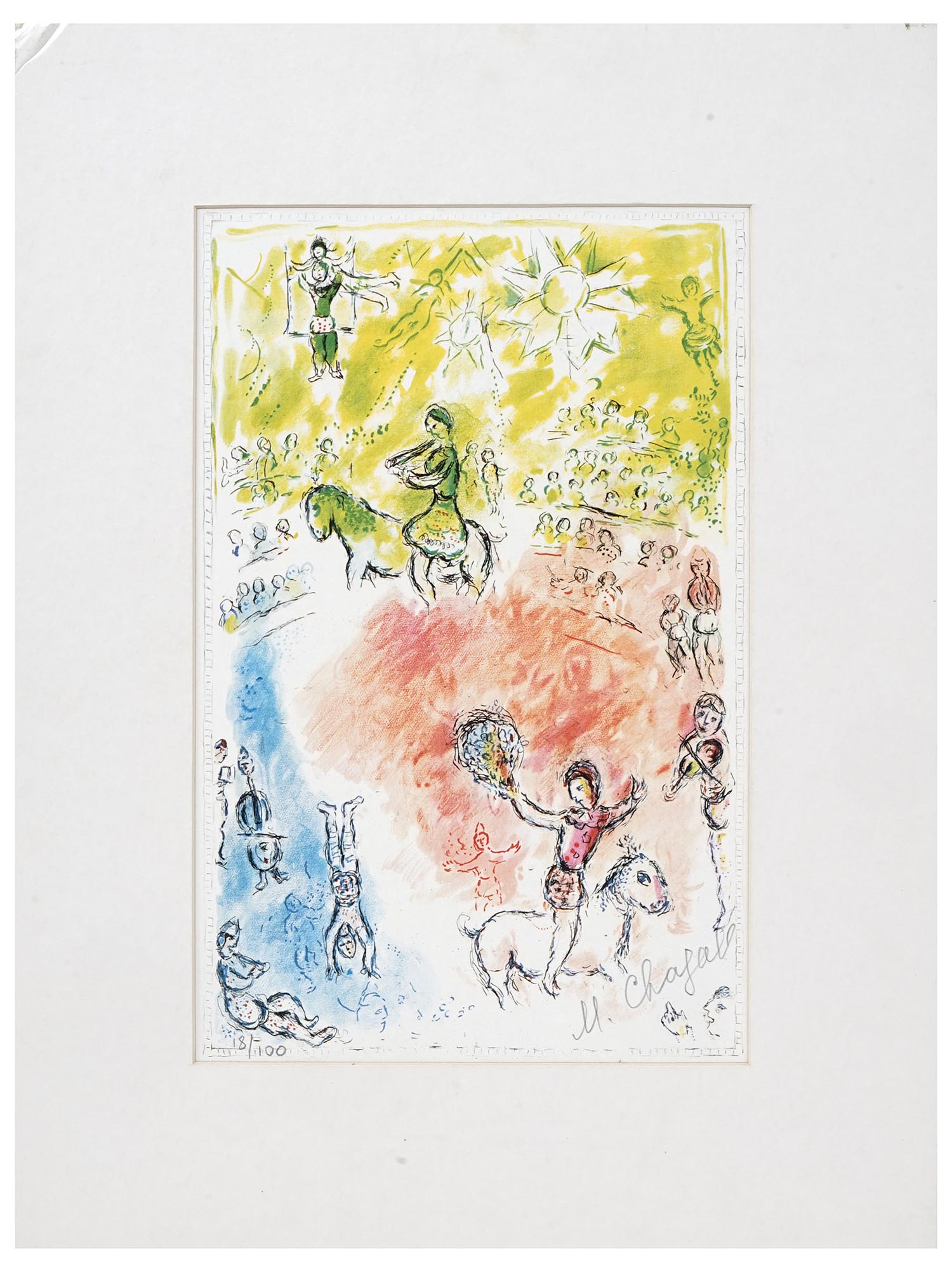 FRENCH LITHOGRAPH LA PARADE BY MARC CHAGALL PIC-0