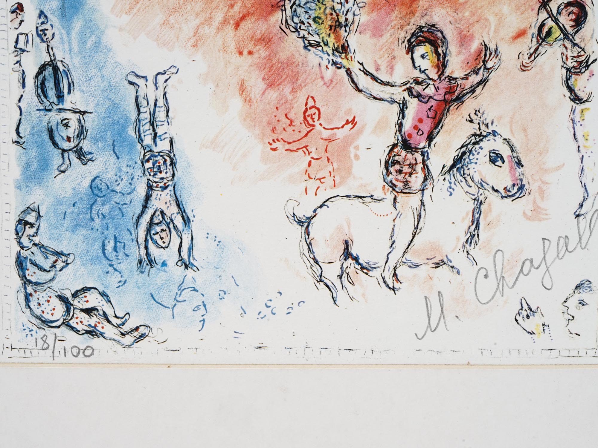 FRENCH LITHOGRAPH LA PARADE BY MARC CHAGALL PIC-3