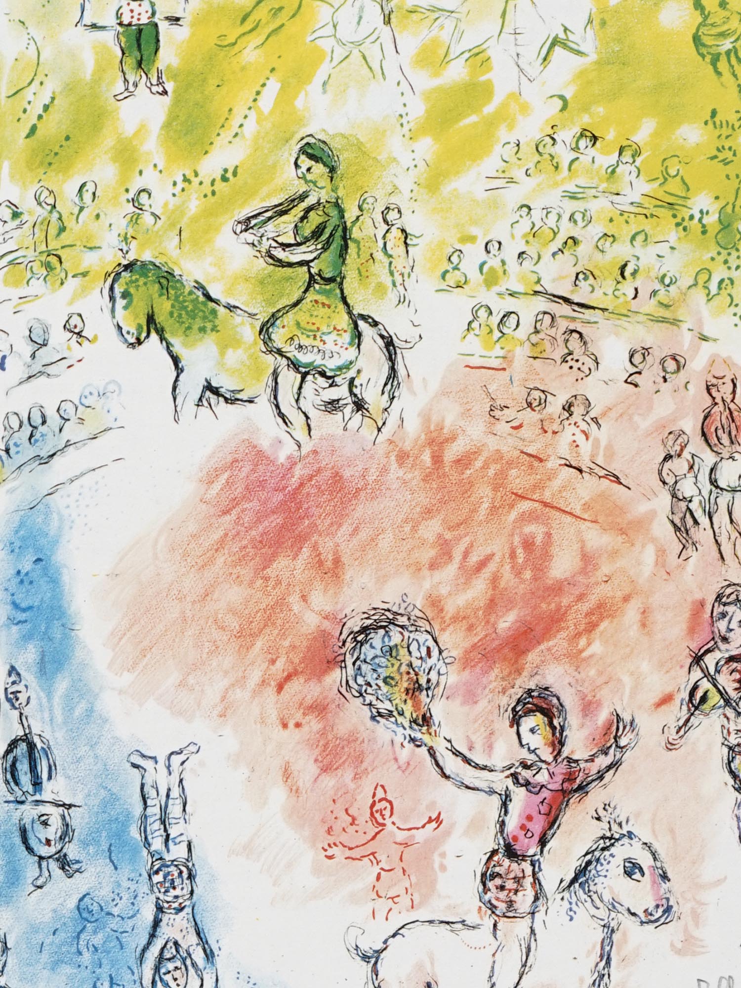 FRENCH LITHOGRAPH LA PARADE BY MARC CHAGALL PIC-1
