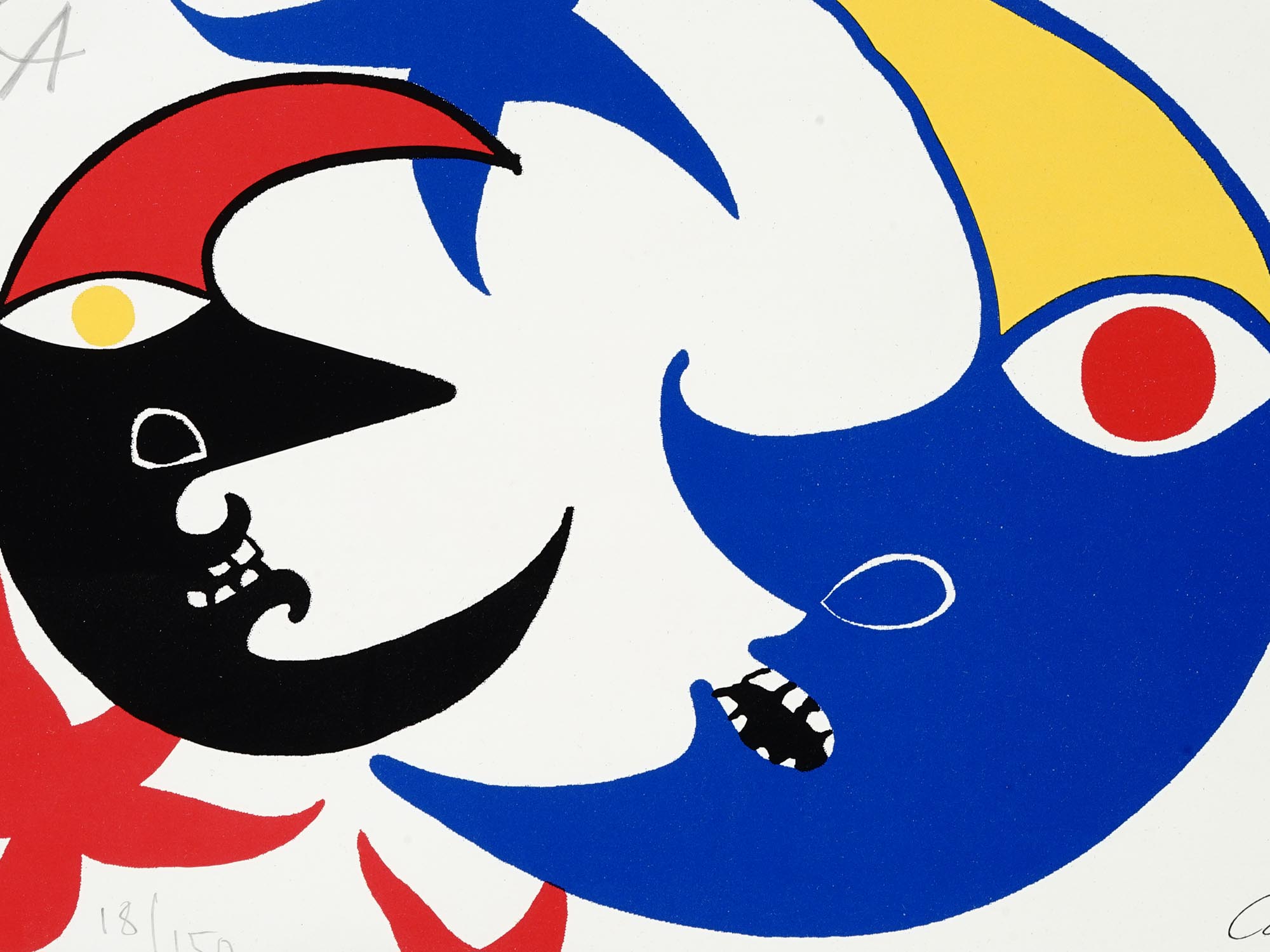 AMERICAN LITHO LES DEUX LUNES BY ALEXANDER CALDER PIC-2