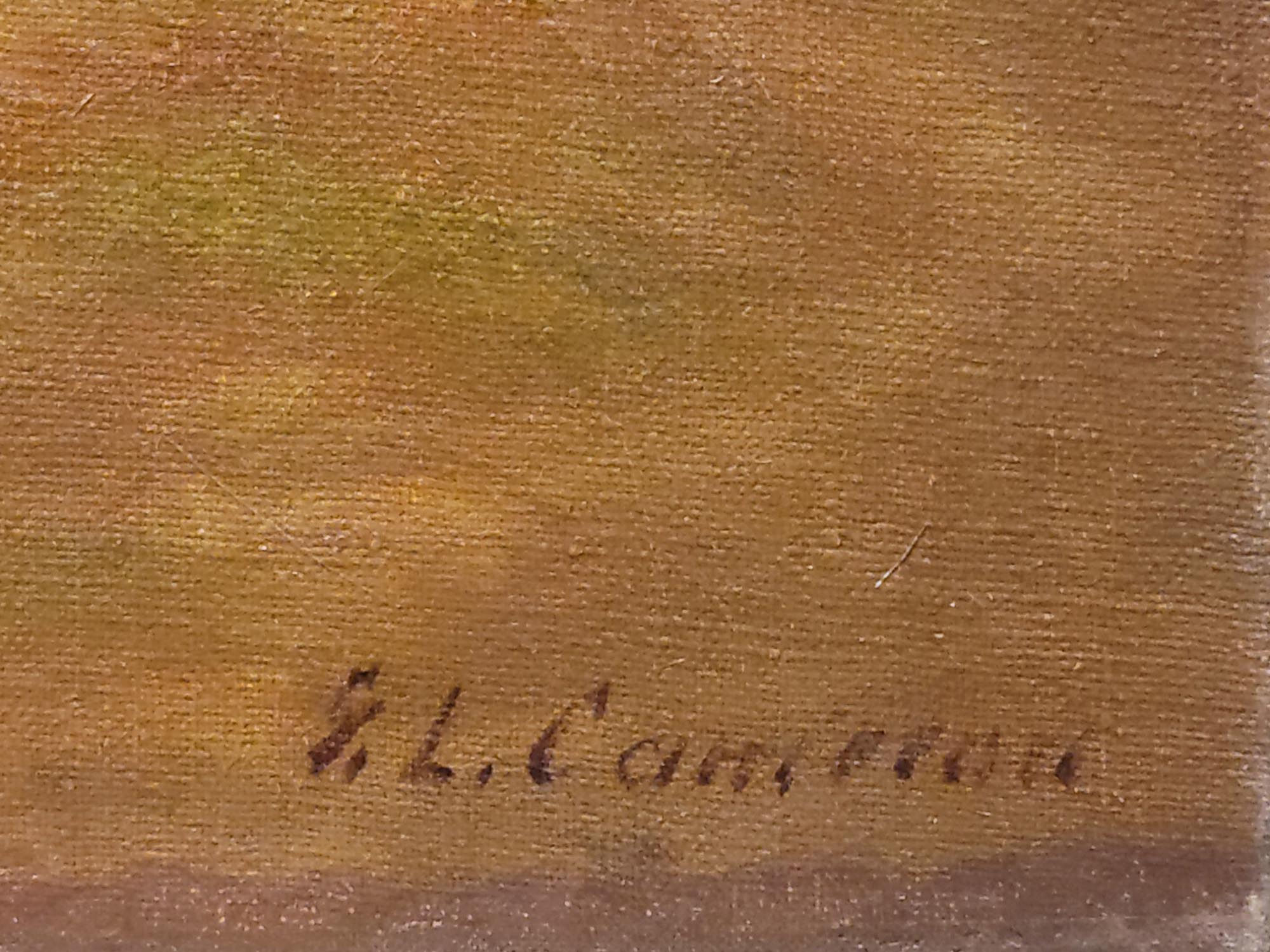 CONTINENTAL SCHOOL OIL PAINTING BY G. L. CAMERON PIC-2