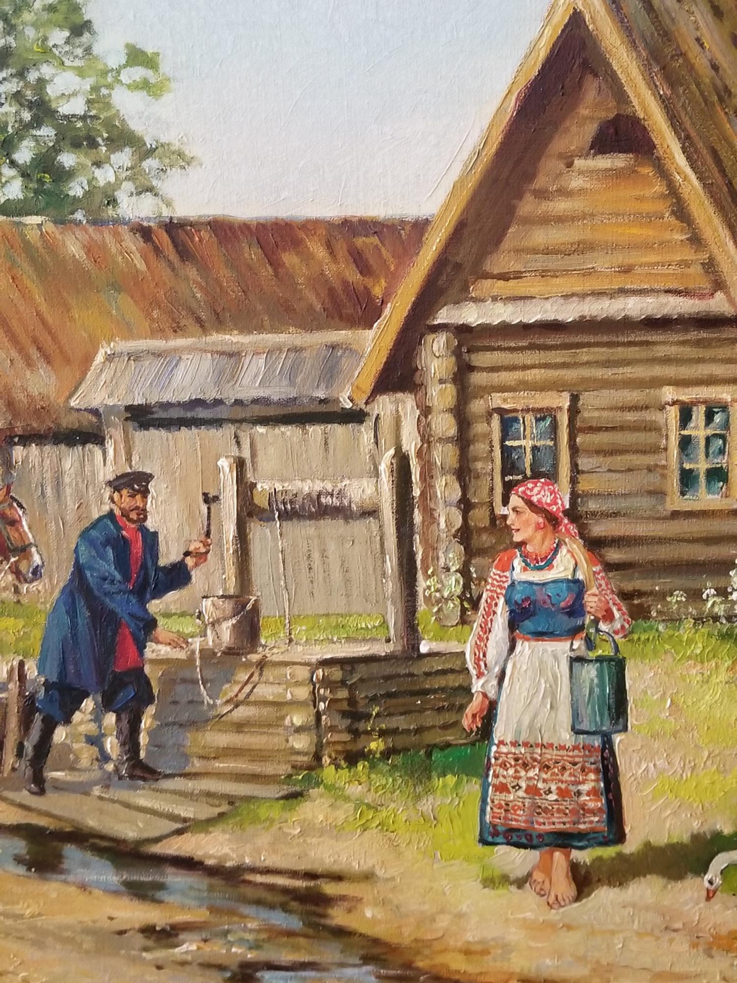 KONSTANTIN KUZNETSOV RUSSIAN OIL PAINTING 1968 PIC-5