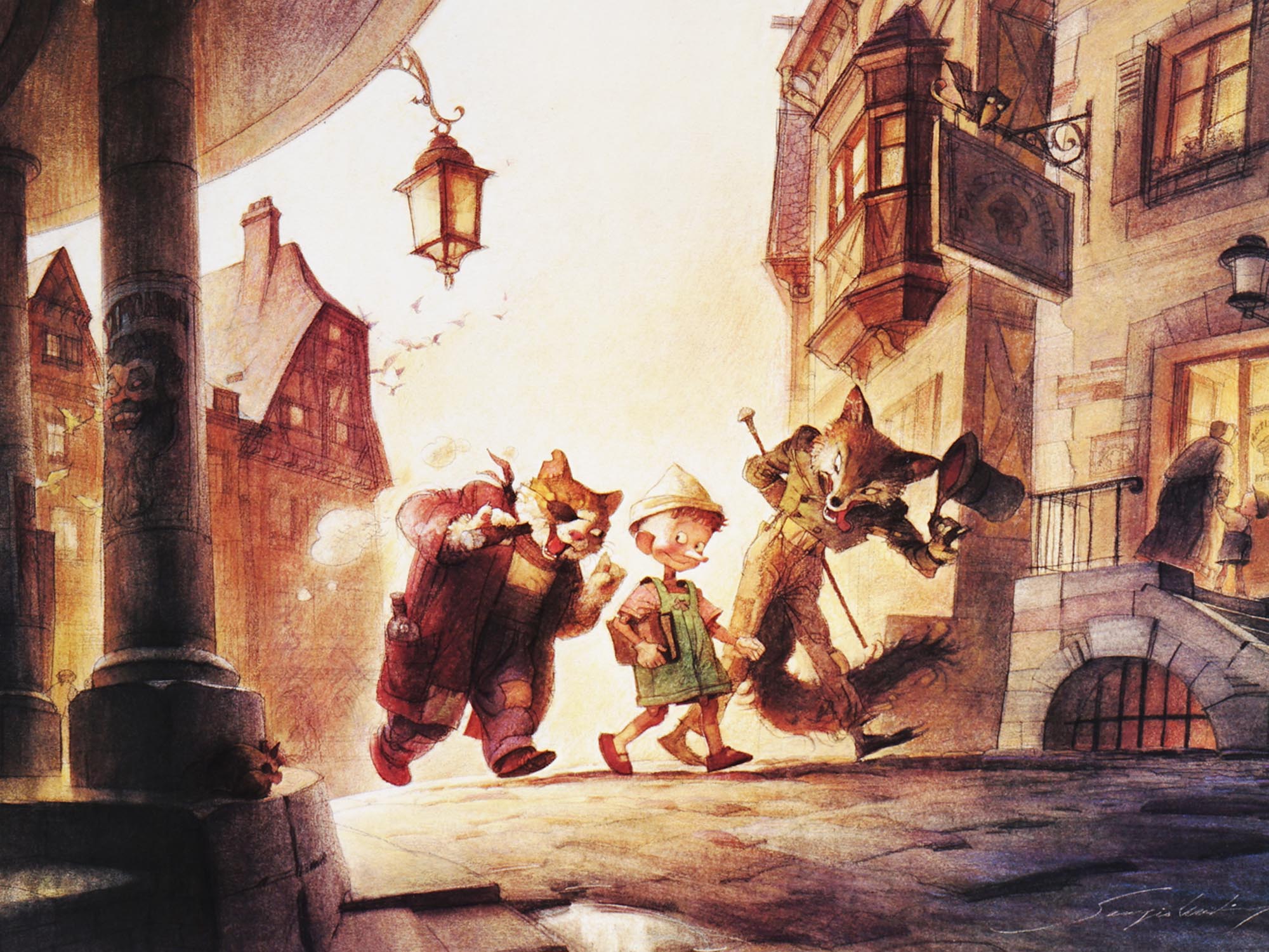 1993 PINOCCHIO BOOK ILLUSTRATION SERGIO MARTINEZ PIC-1