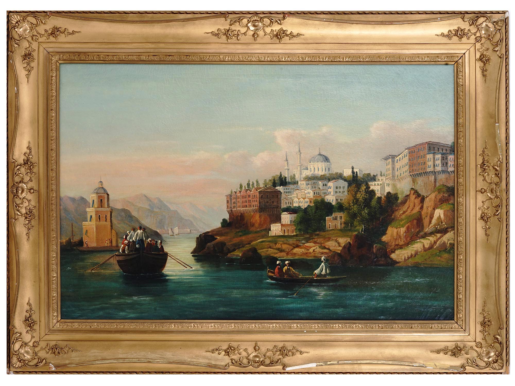 VIEW OF ISTANBUL OIL PAINTING AFTER THOMAS ALLOM PIC-0