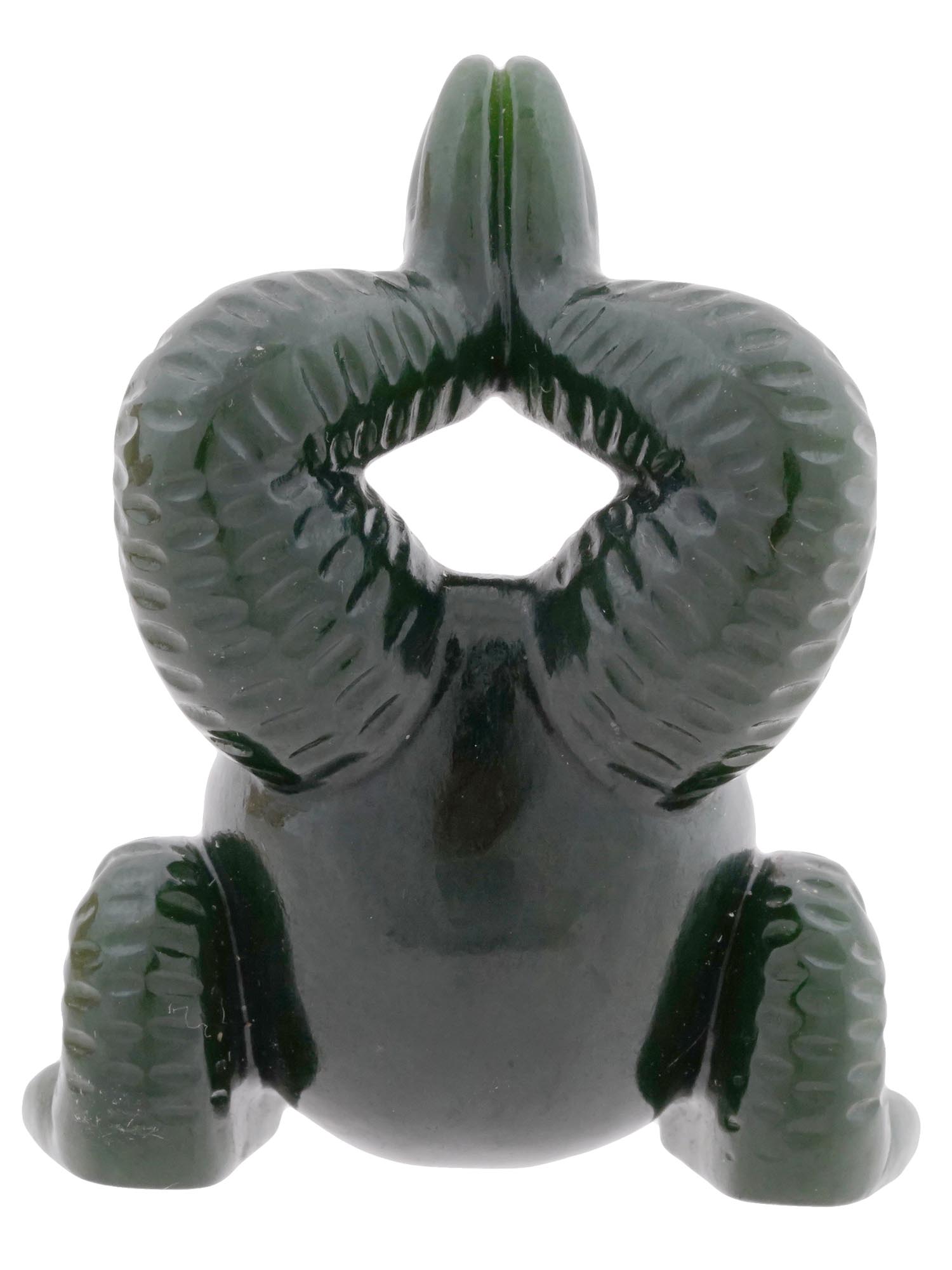 RUSSIAN FABERGE CARVED JADE DIAMOND FROG FIGURINE PIC-4