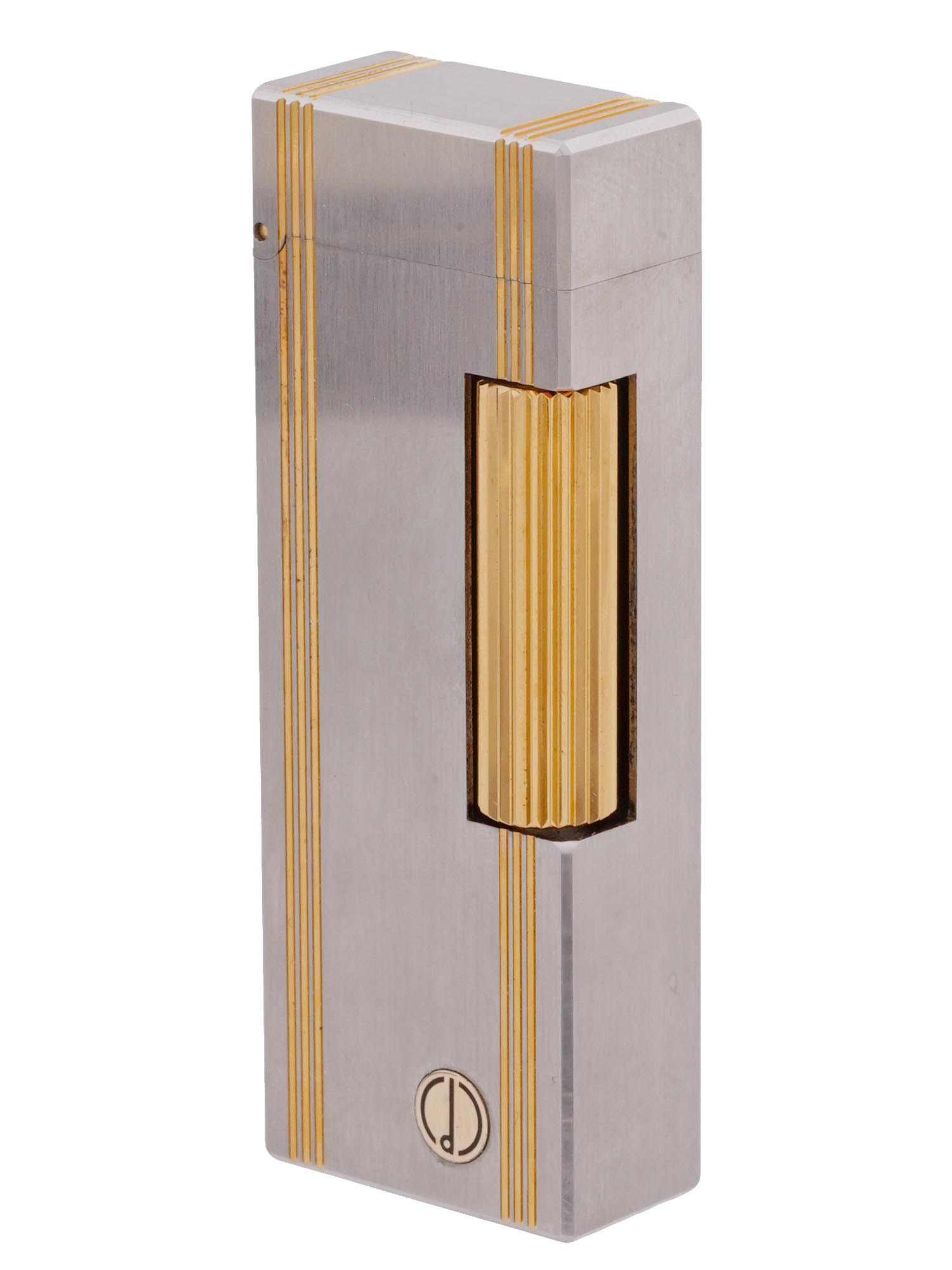 DUNHILL 18K GOLD BICOLAR ROLLAGAS LIGHTER IOB PIC-2