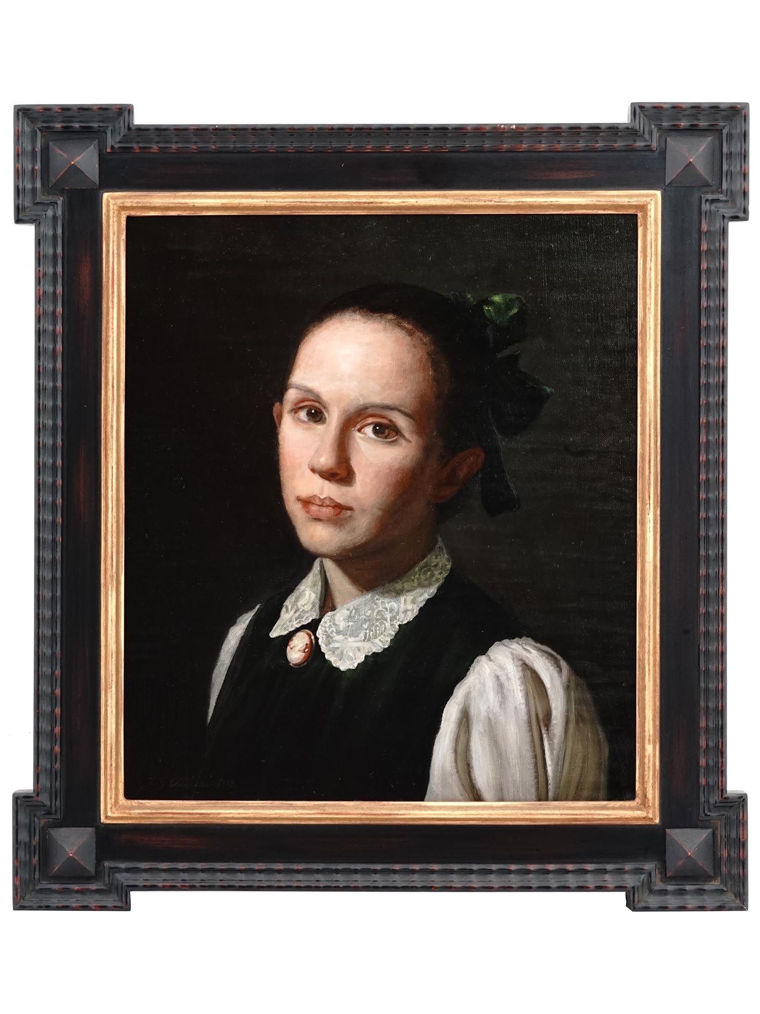 FEMALE PORTRAIT OIL PAINTING BY FRANK ARCURI PIC-0