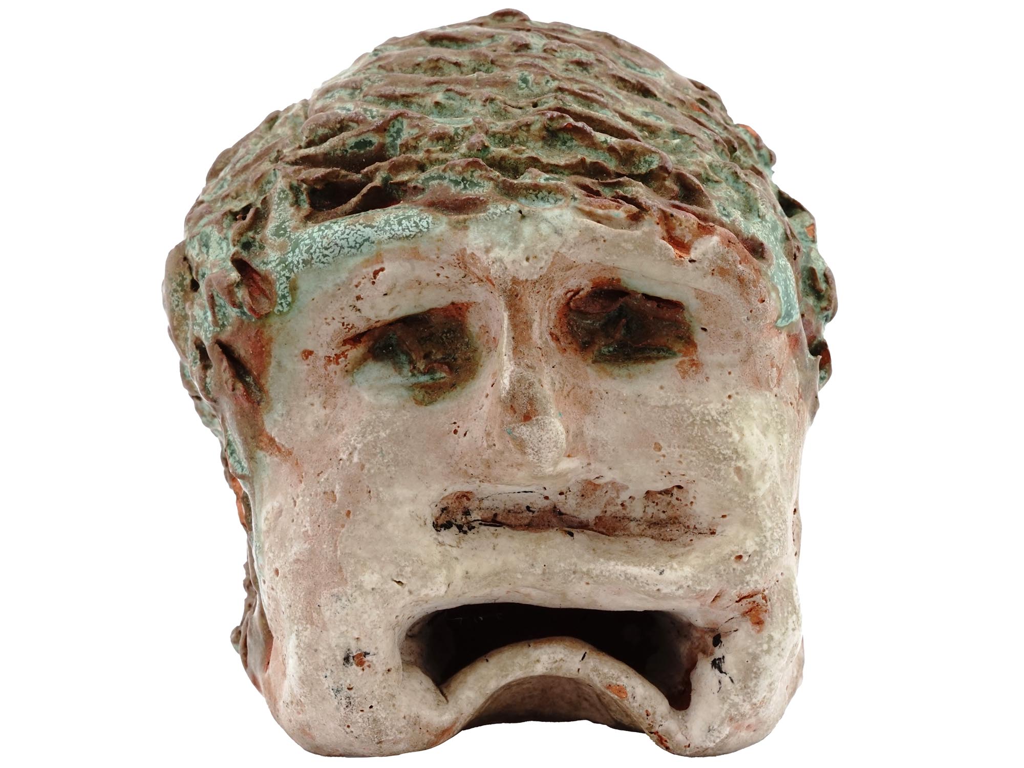 PARCO DEI MOSTRI GLAZED POTTERY HEAD FIGURE ART PIC-1