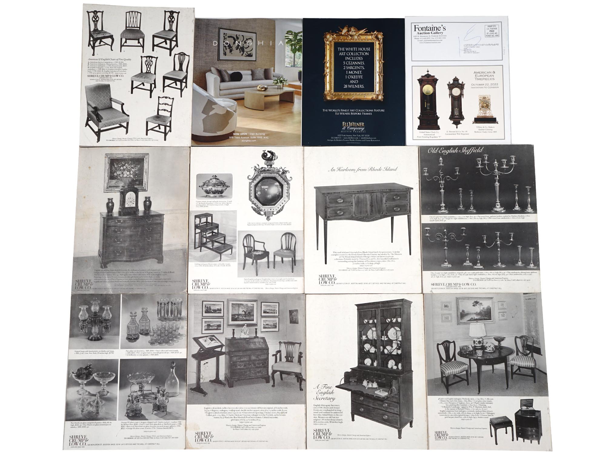 THE MAGAZINE ANTIQUES ISSUES AND AUCTION CATALOGS PIC-2