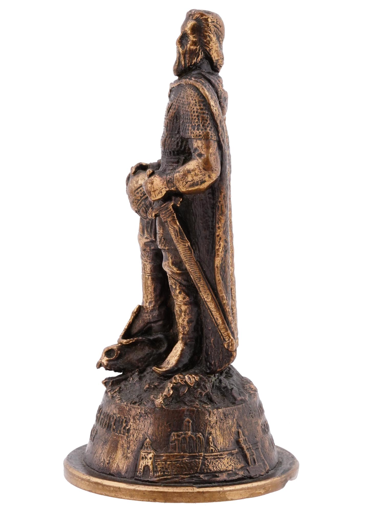 ANTIQUE BRONZE SCULPTURE OF OLEG THE WISE PIC-1